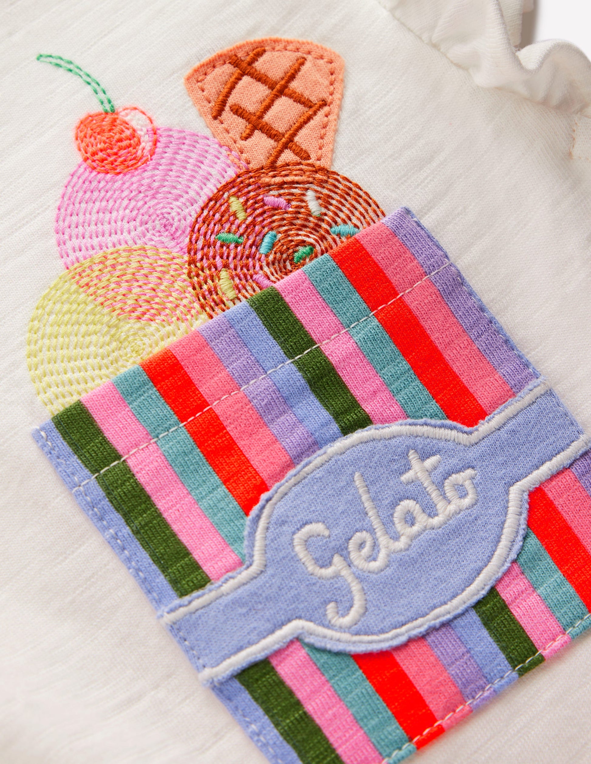 Logo Pocket Jersey Dress-Soft Ivory Ice Cream-3