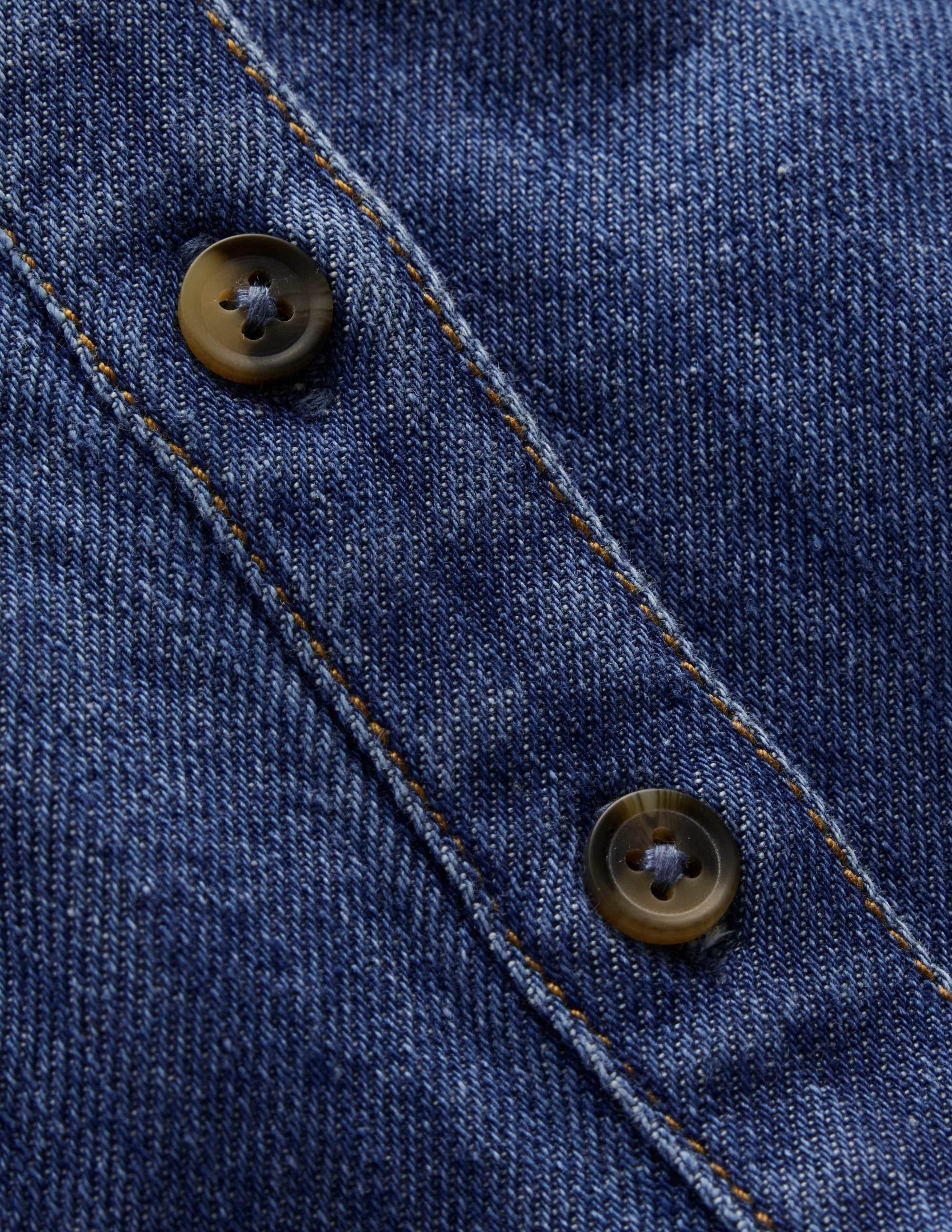 Tiered Shirt Dress-Chambray Blue - Image 4