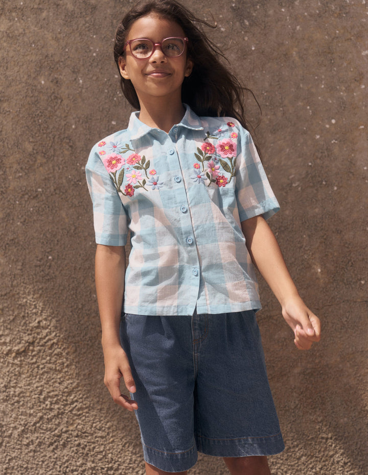 Long Denim Short-Mid Vintage Denim