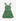 Ruched Bodice Bubble Dress-Green Broderie