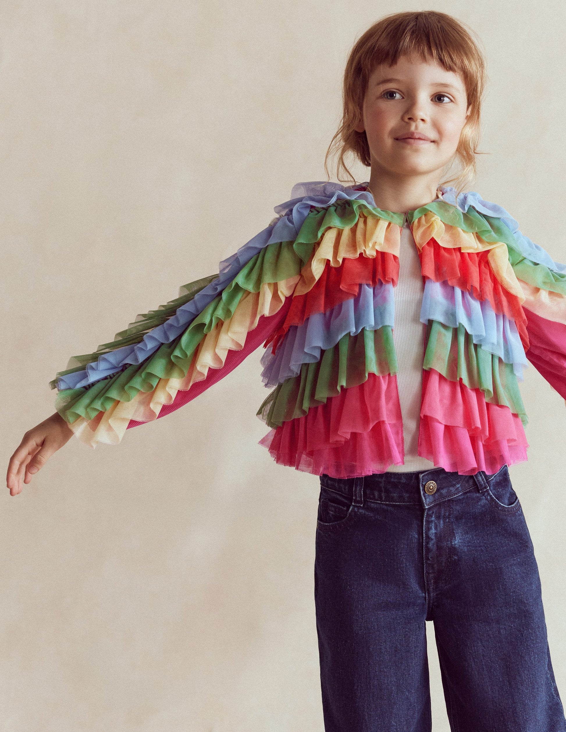 Rainbow Tulle Jacket-Multi Rainbow-1