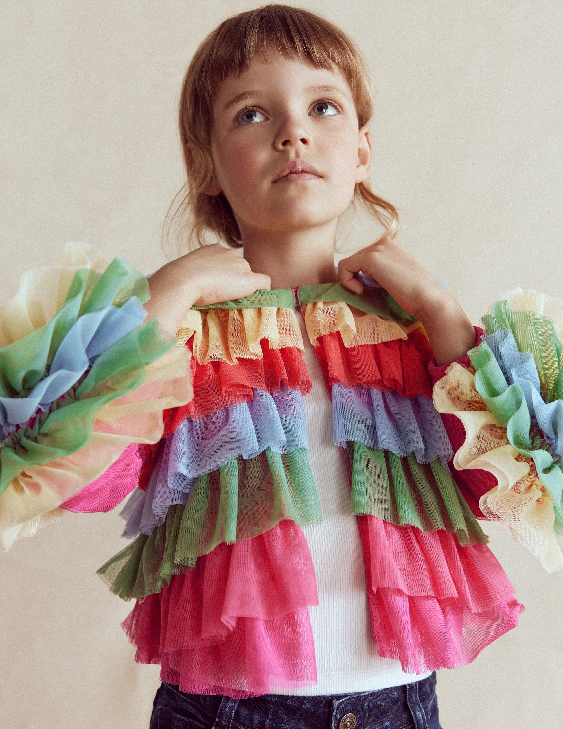 Rainbow Tulle Jacket-Multi Rainbow-3