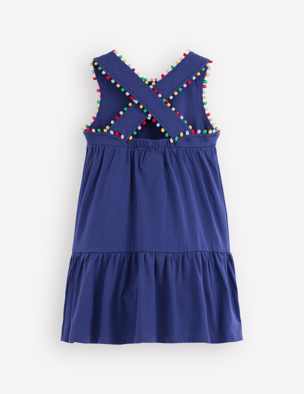 Jersey Cross-back Dress-Starboard Blue-2