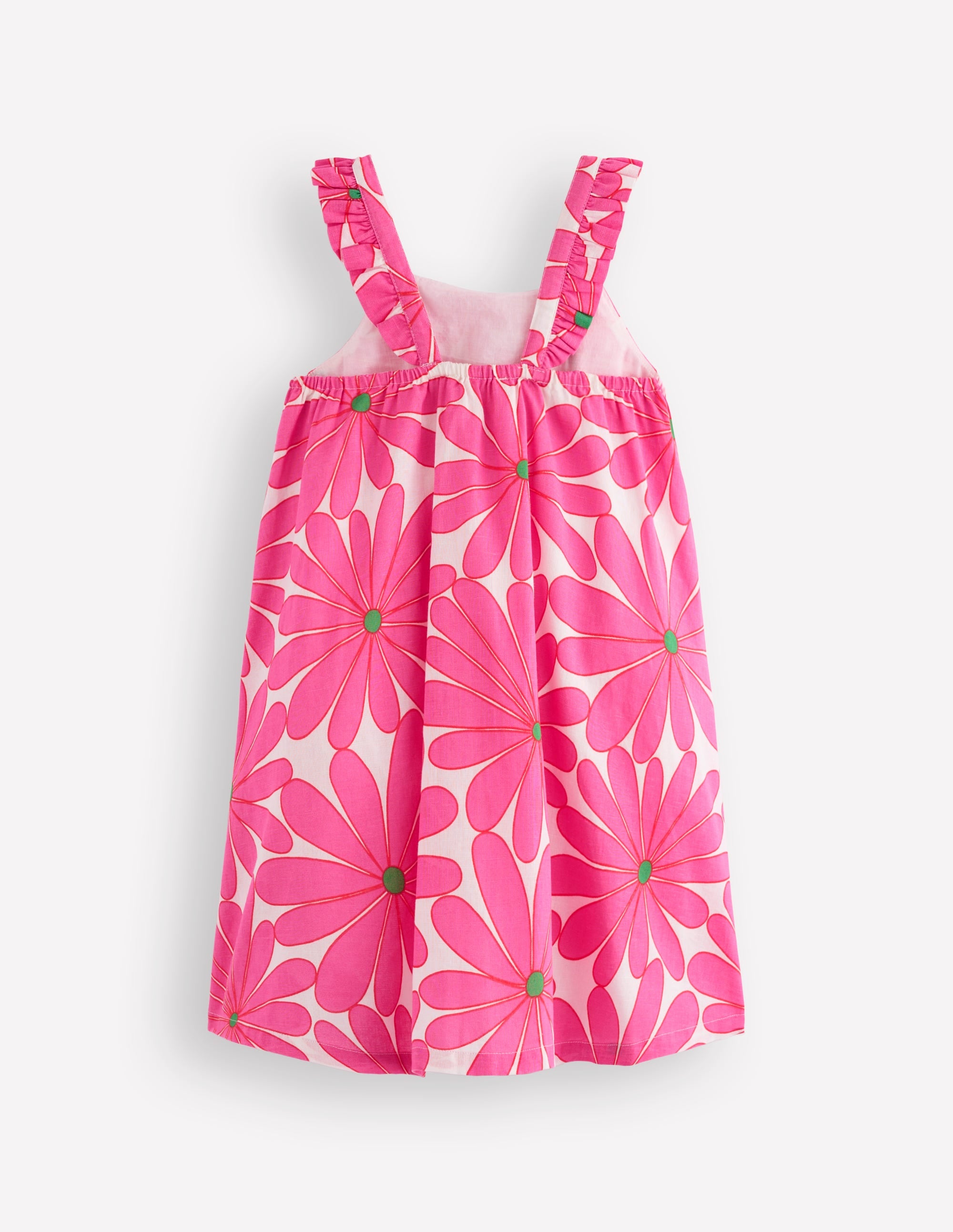 Ruffle Strap Sundress-Festival Pink Giant Daisy - Image 2