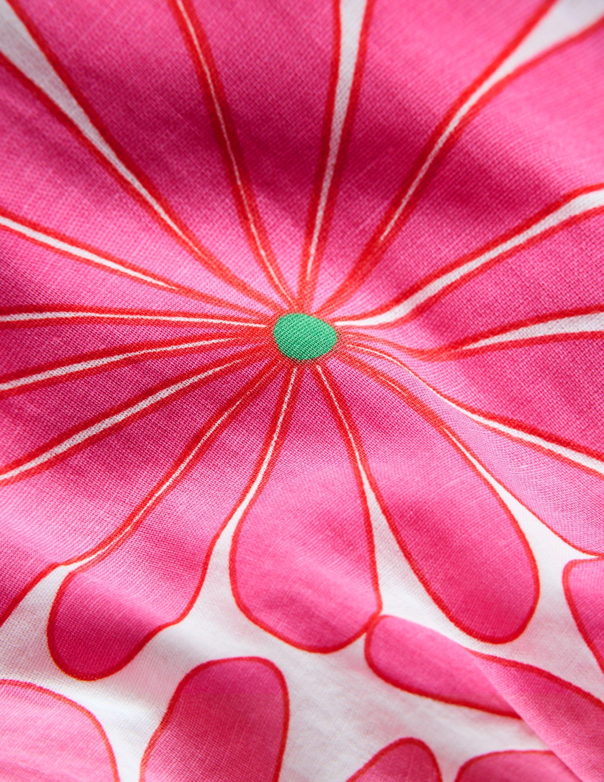 Ruffle Strap Sundress-Festival Pink Giant Daisy - Image 3