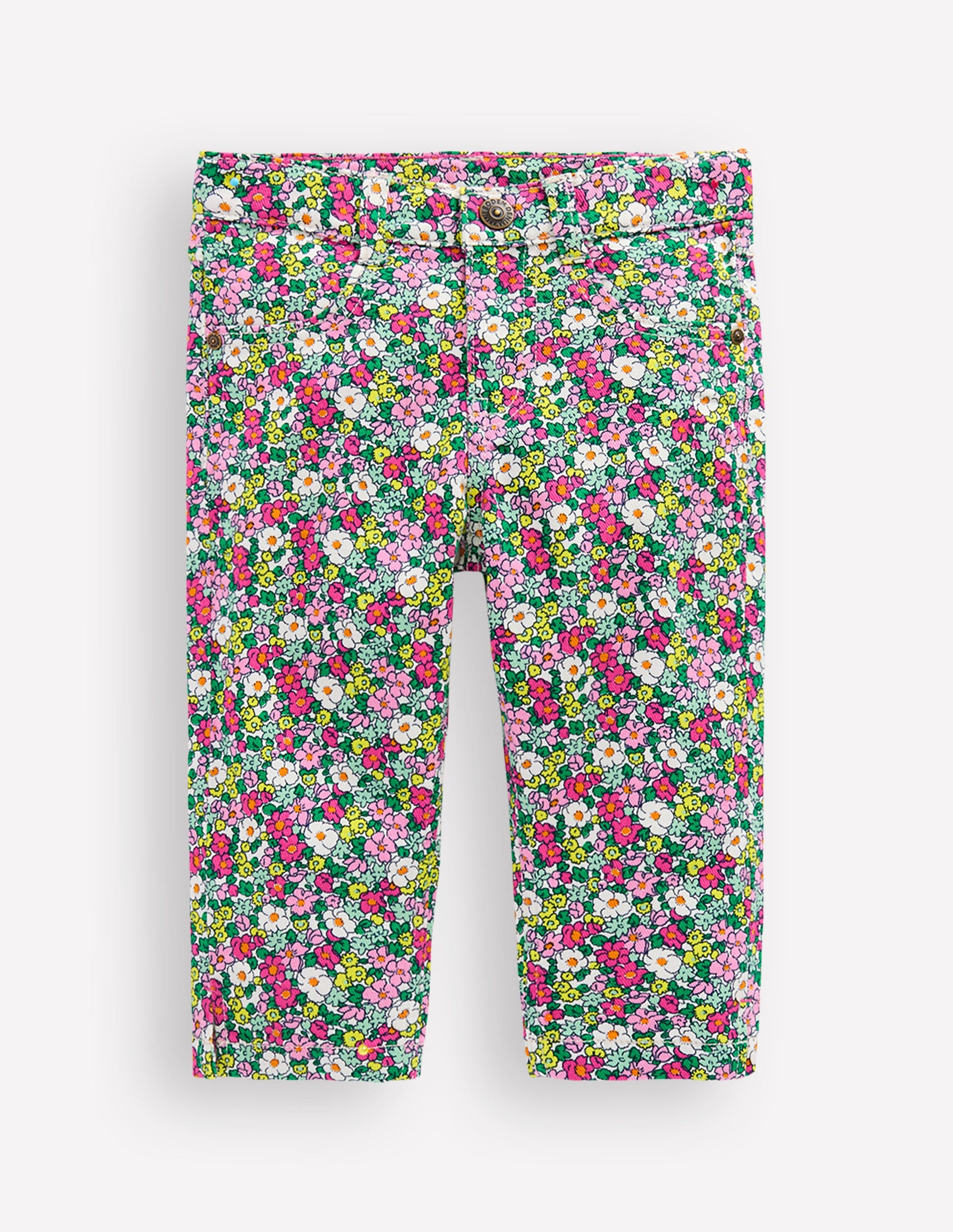 Capri Trousers-Multi Summerflower Bed-1