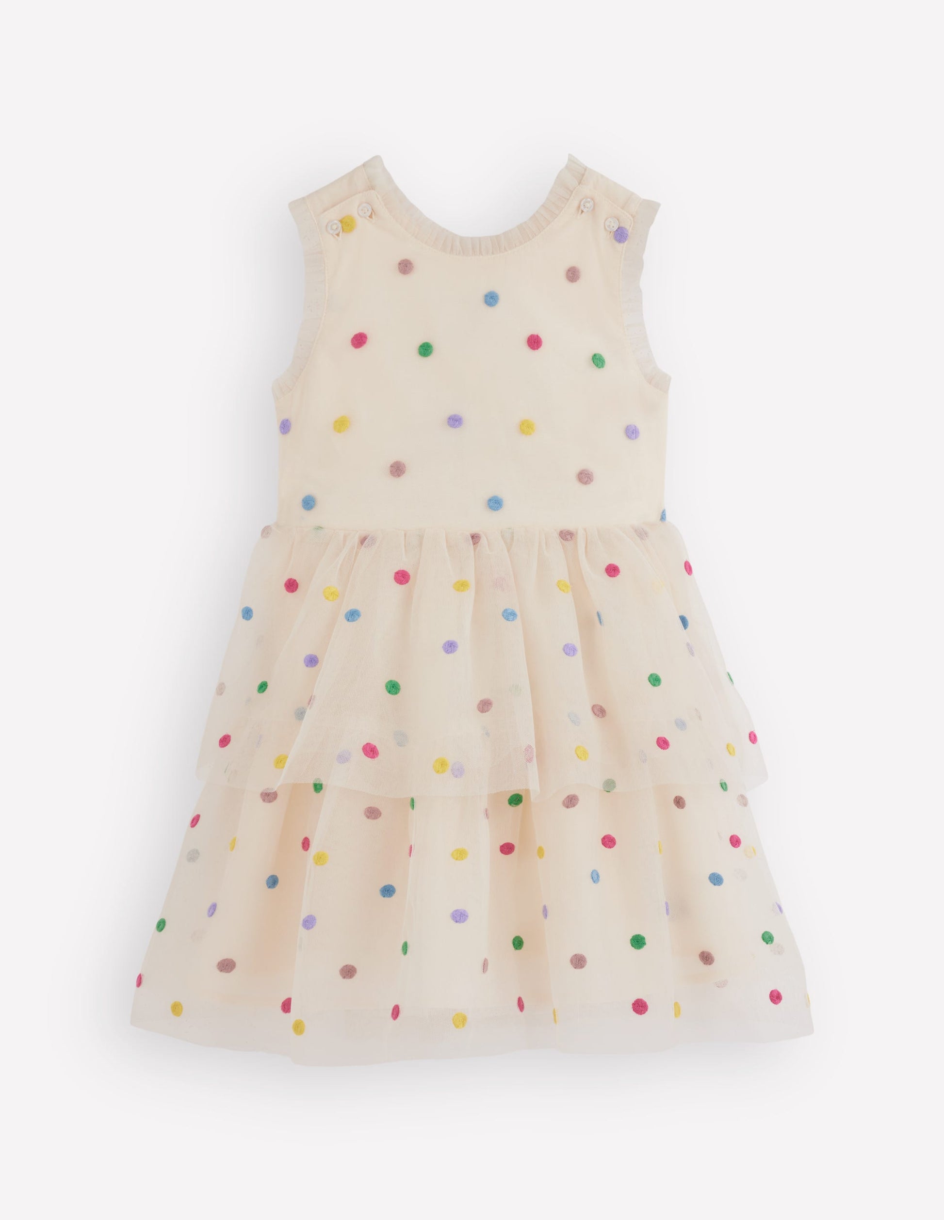 Spot Occasion Dress-Soft Ivory Multi Spot-2