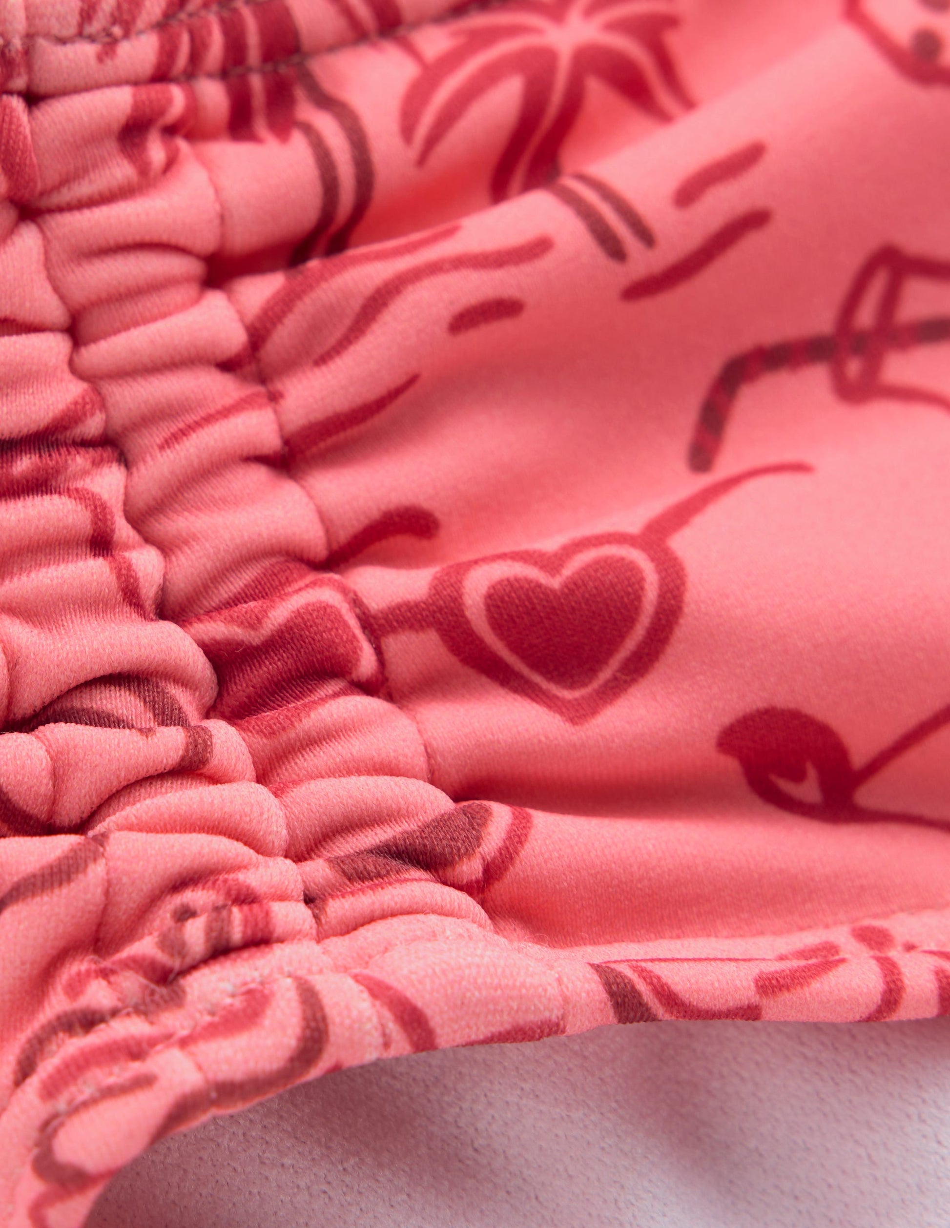 Ruched Bikini-Pink Holiday-3