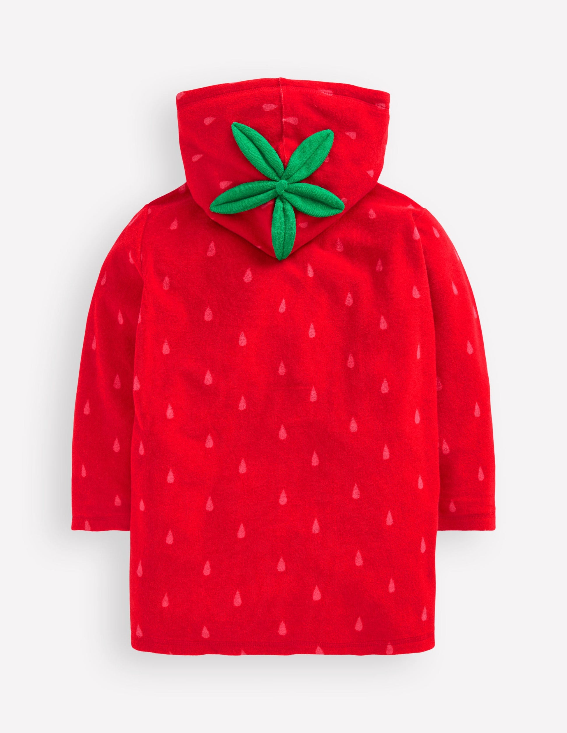 Fun Romie Towelling Zip-Up-Strawberry Tart Red-2