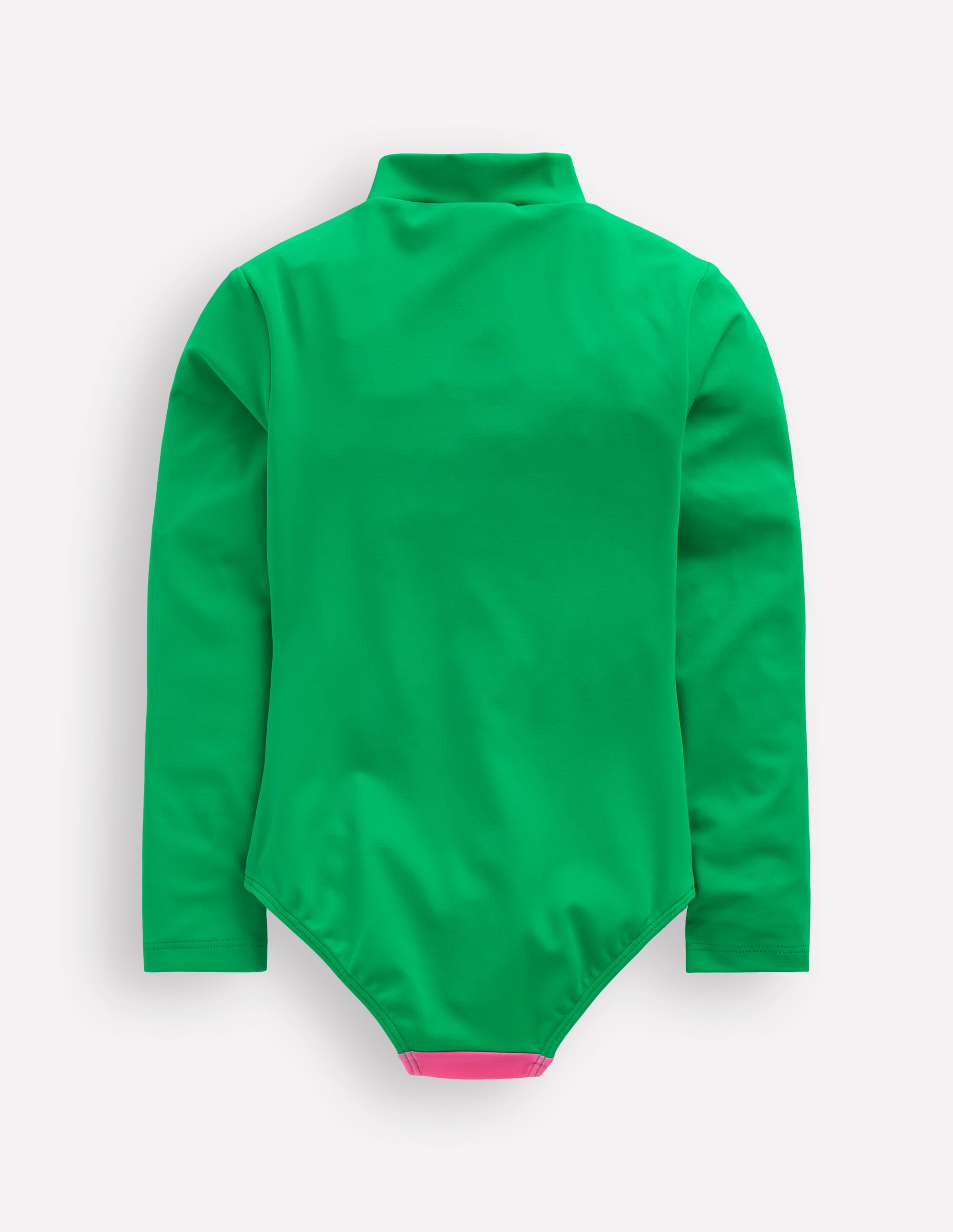 Fun Long-sleeved Swimsuit-Bright Emerald Fish - Image 2