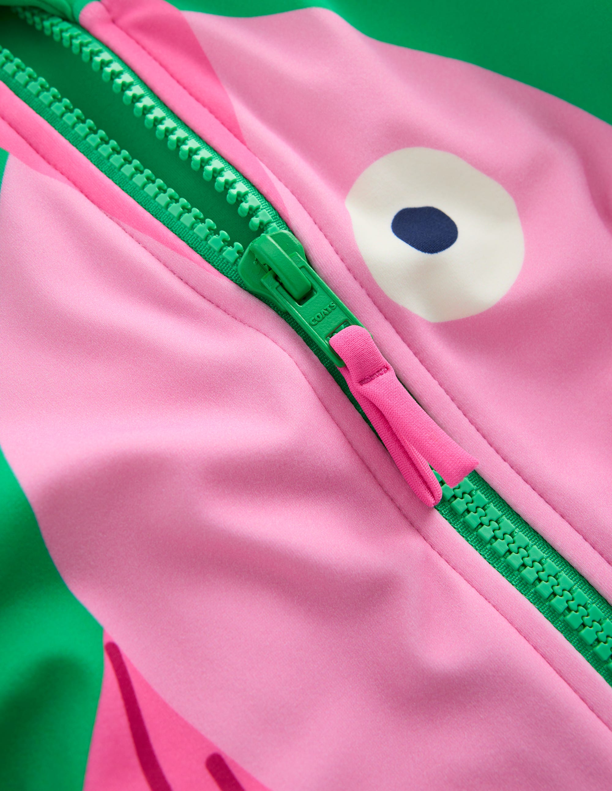 Fun Long-sleeved Swimsuit-Bright Emerald Fish - Image 3