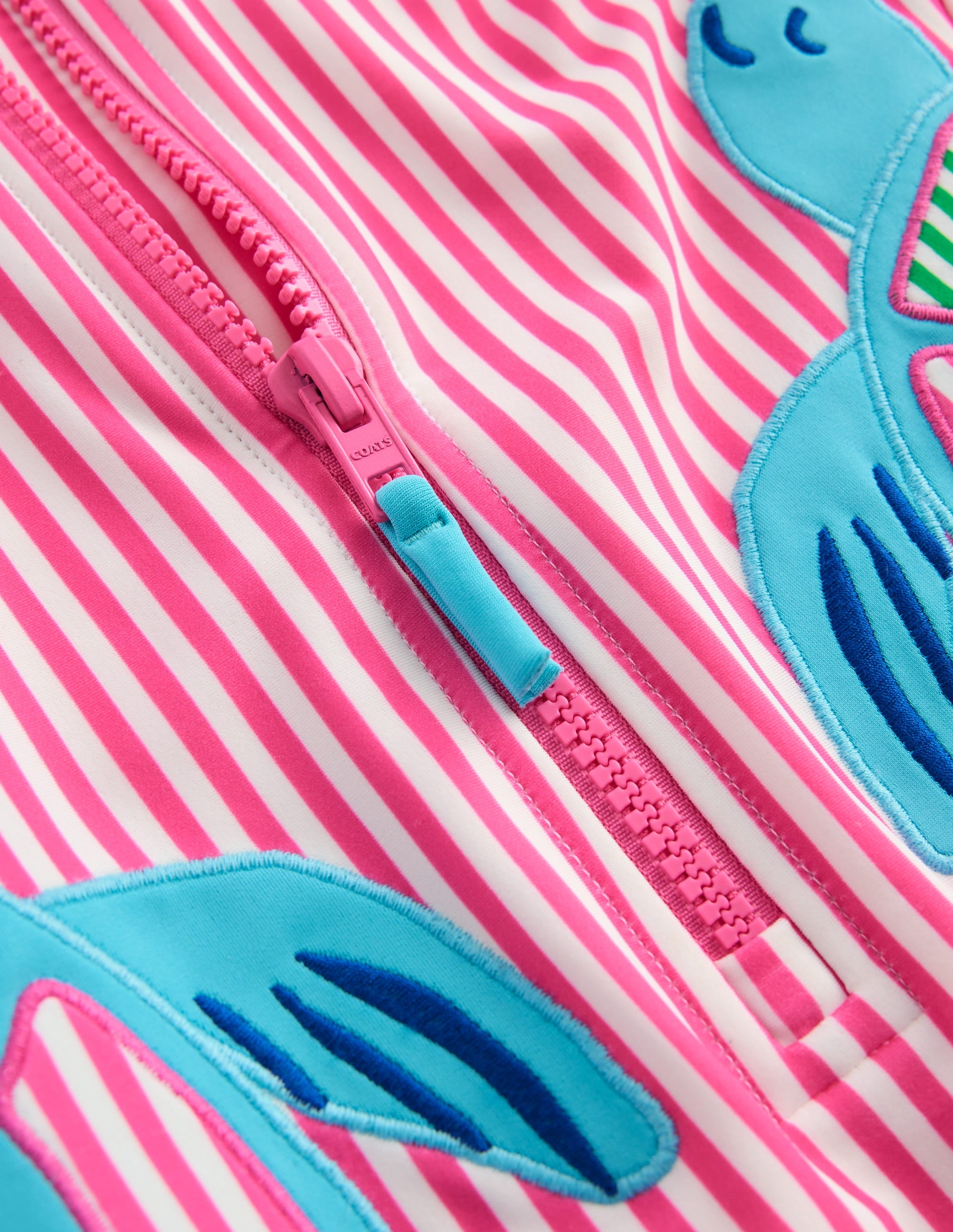 Fun Long-sleeved Swimsuit-Sorbet Pink Turtles - Image 4