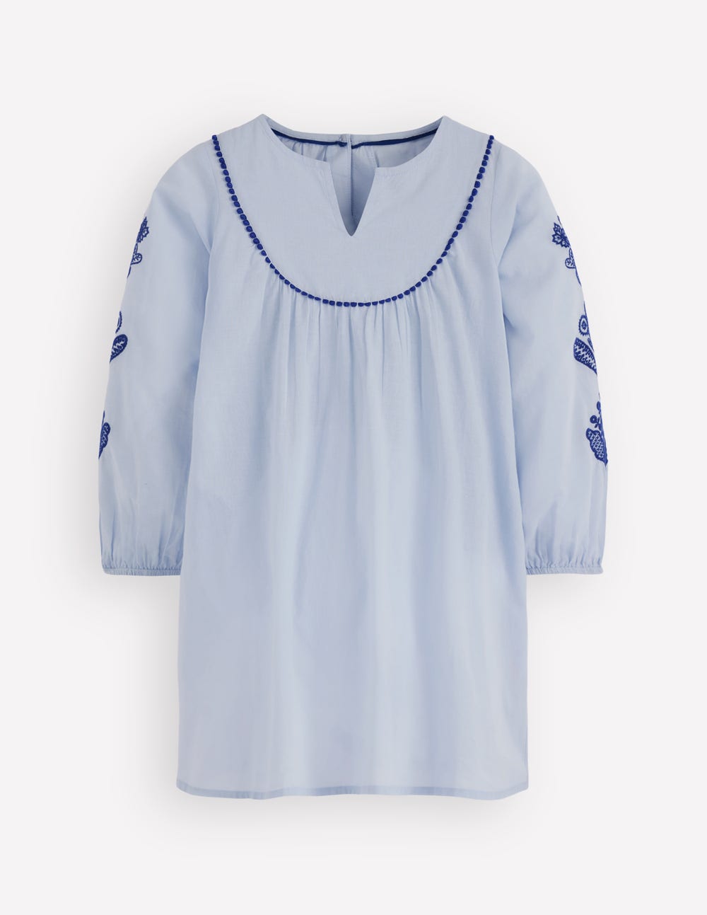 Swim Kaftan-Misty Blue-1