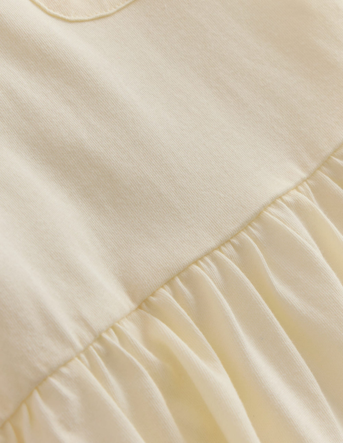 Short Sleeve Peplum Top-Soft Ivory - Image 3