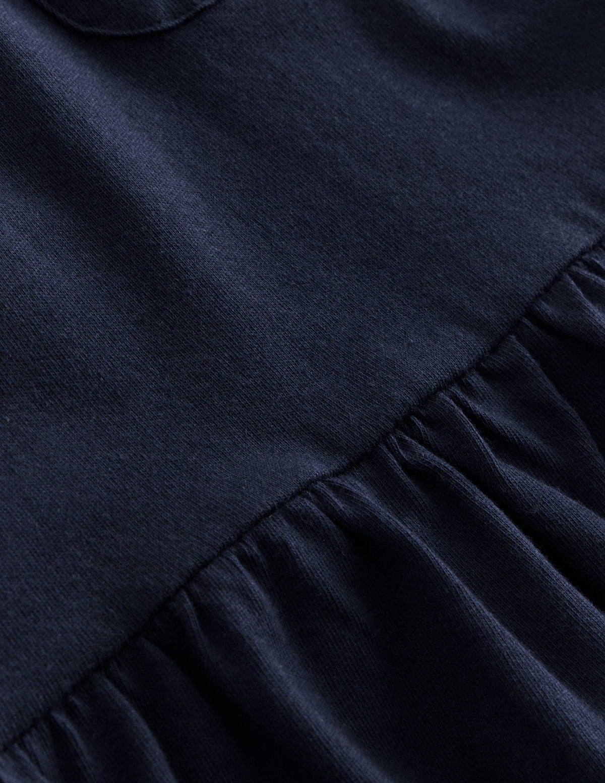 Short Sleeve Peplum Top-Navy Blazer (19-3923 TCX) - Image 3