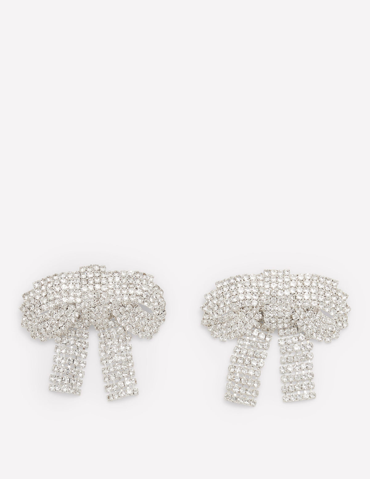 Jewel Bow Earrings-Clear - Image 1
