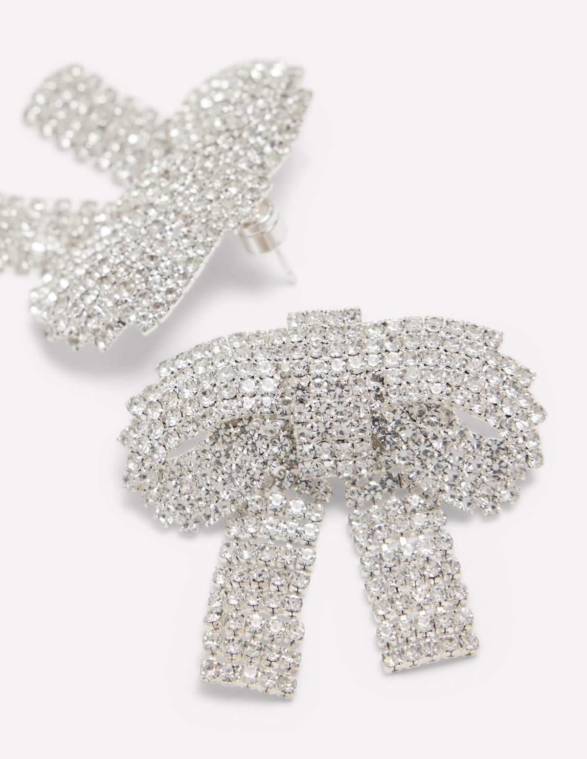 Jewel Bow Earrings-Clear - Image 4
