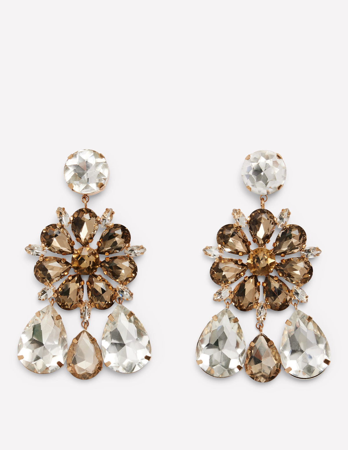 Statement Jewel Earrings-Smoke-1