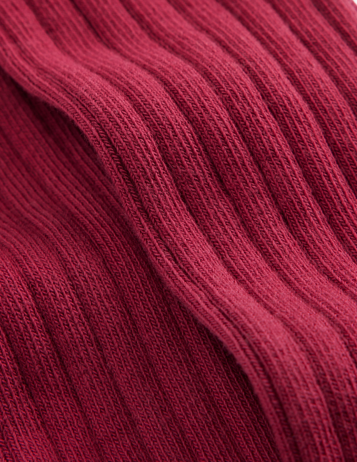 Baby Ribbed Tights-Sweet Cherry - Image 2