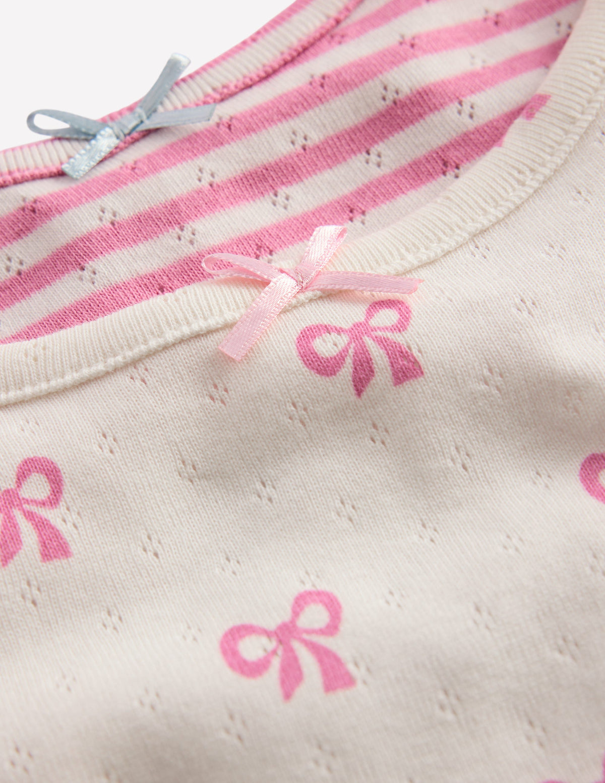 2-pack Pointelle Vests-Bows-3