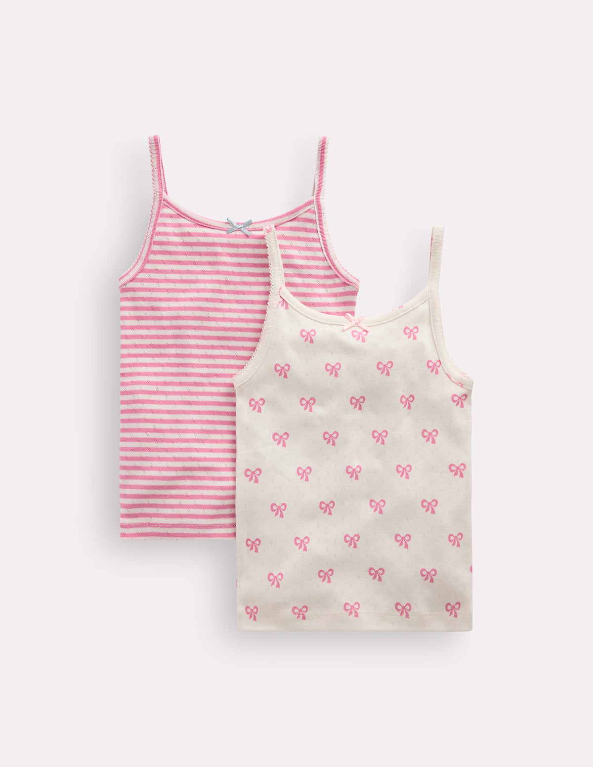 2-pack Pointelle Vests-Bows-1