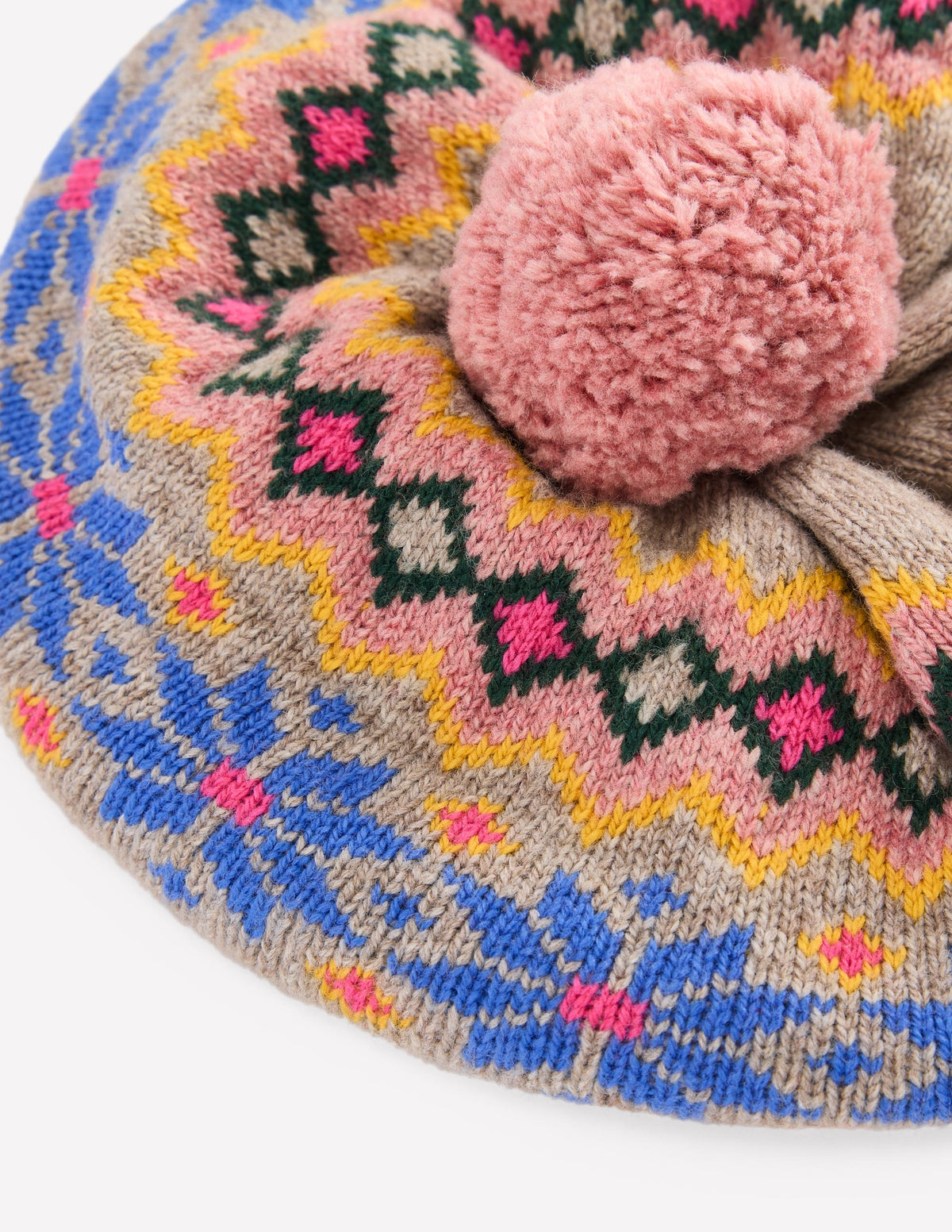 Fair Isle Beret-Mink Melange - Image 2