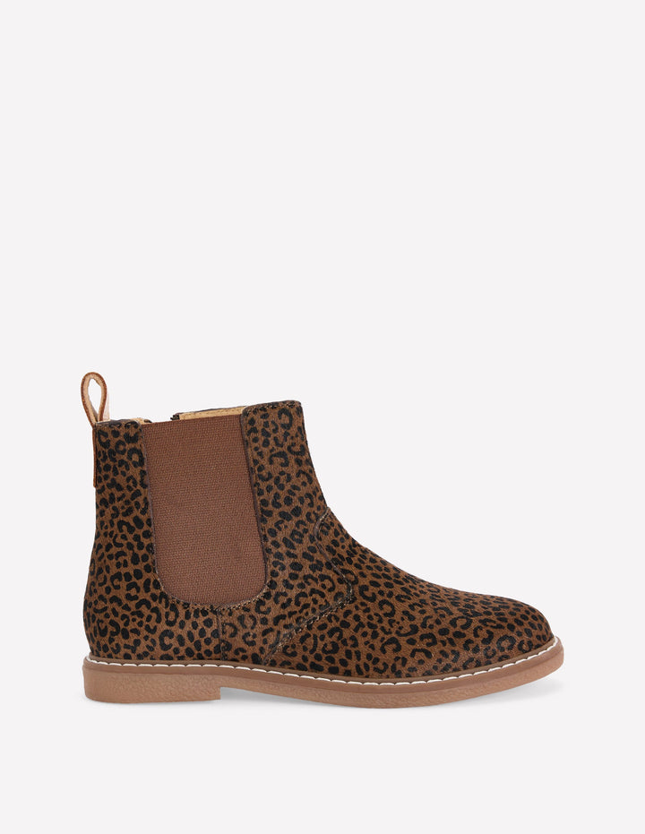 Leather Chelsea Boots-Leopard