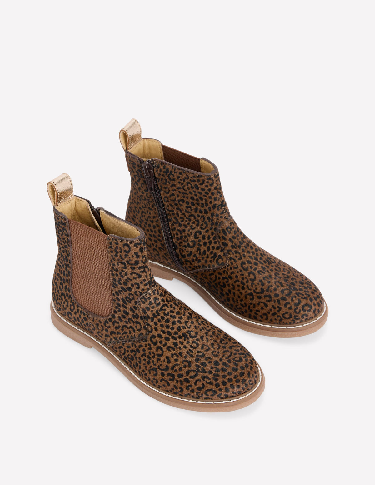 Leather Chelsea Boots-Leopard - Image 2