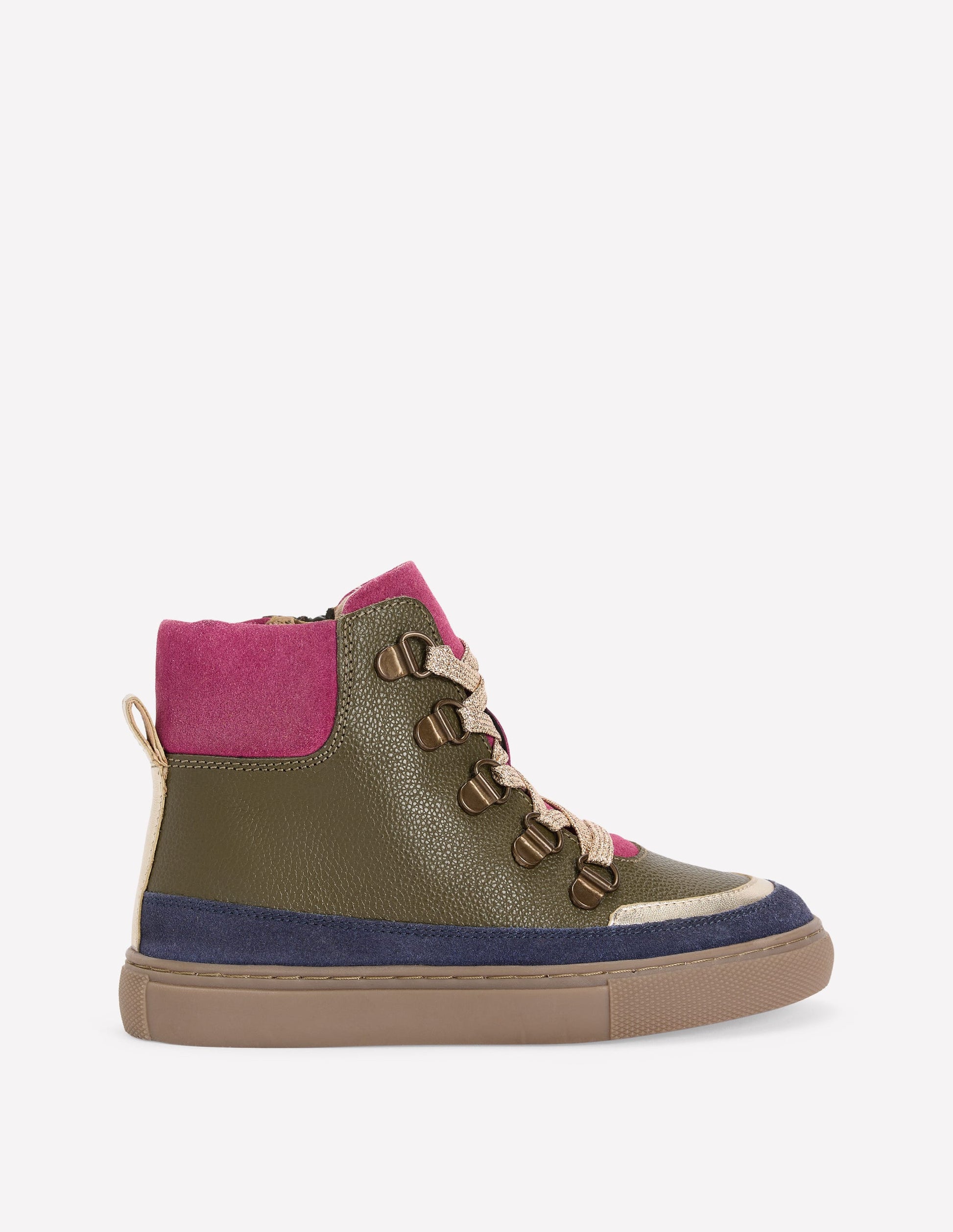 Lace Up Boots-Brunswick Green-1
