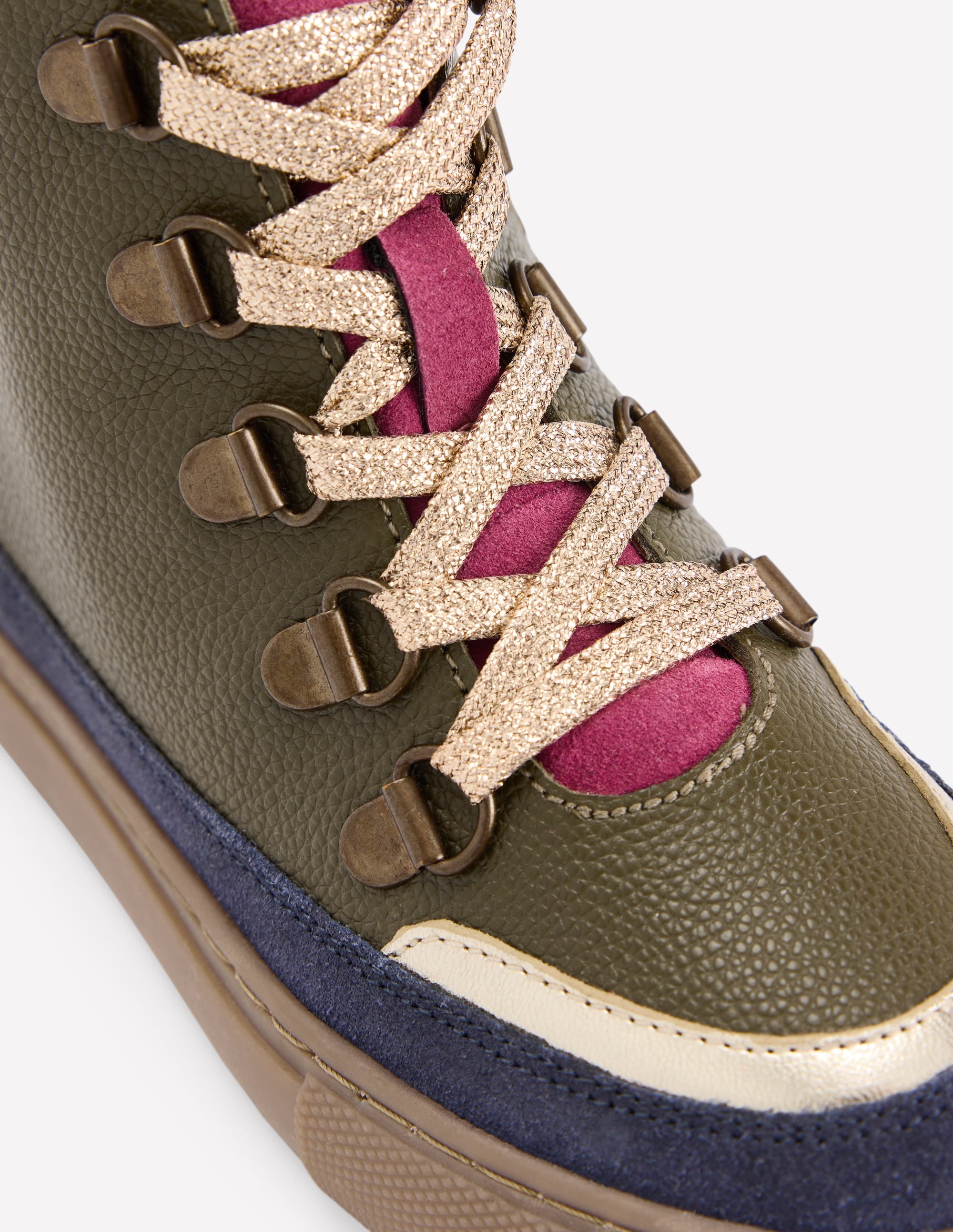 Lace Up Boots-Brunswick Green - Image 3