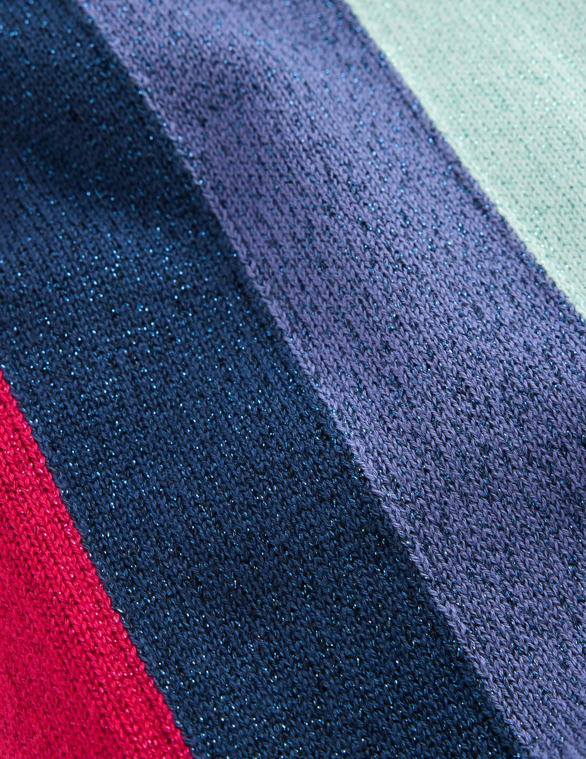 Knitted Sparkle Party Trousers-Rainbow Sparkle Stripe - Image 3