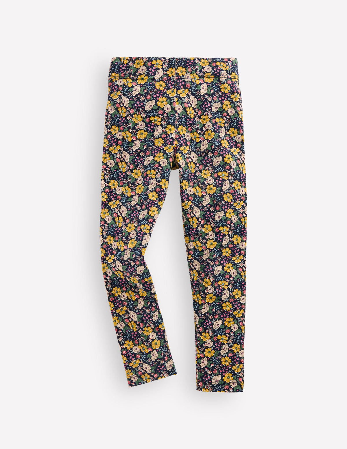 Fun Leggings-French Navy Mixed Flowerbed - Image 1