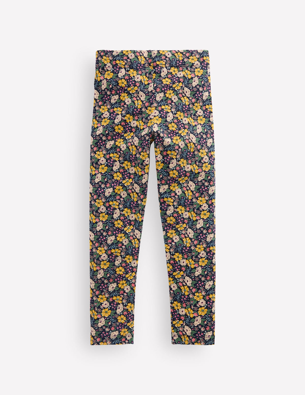 Fun Leggings-French Navy Mixed Flowerbed - Image 2