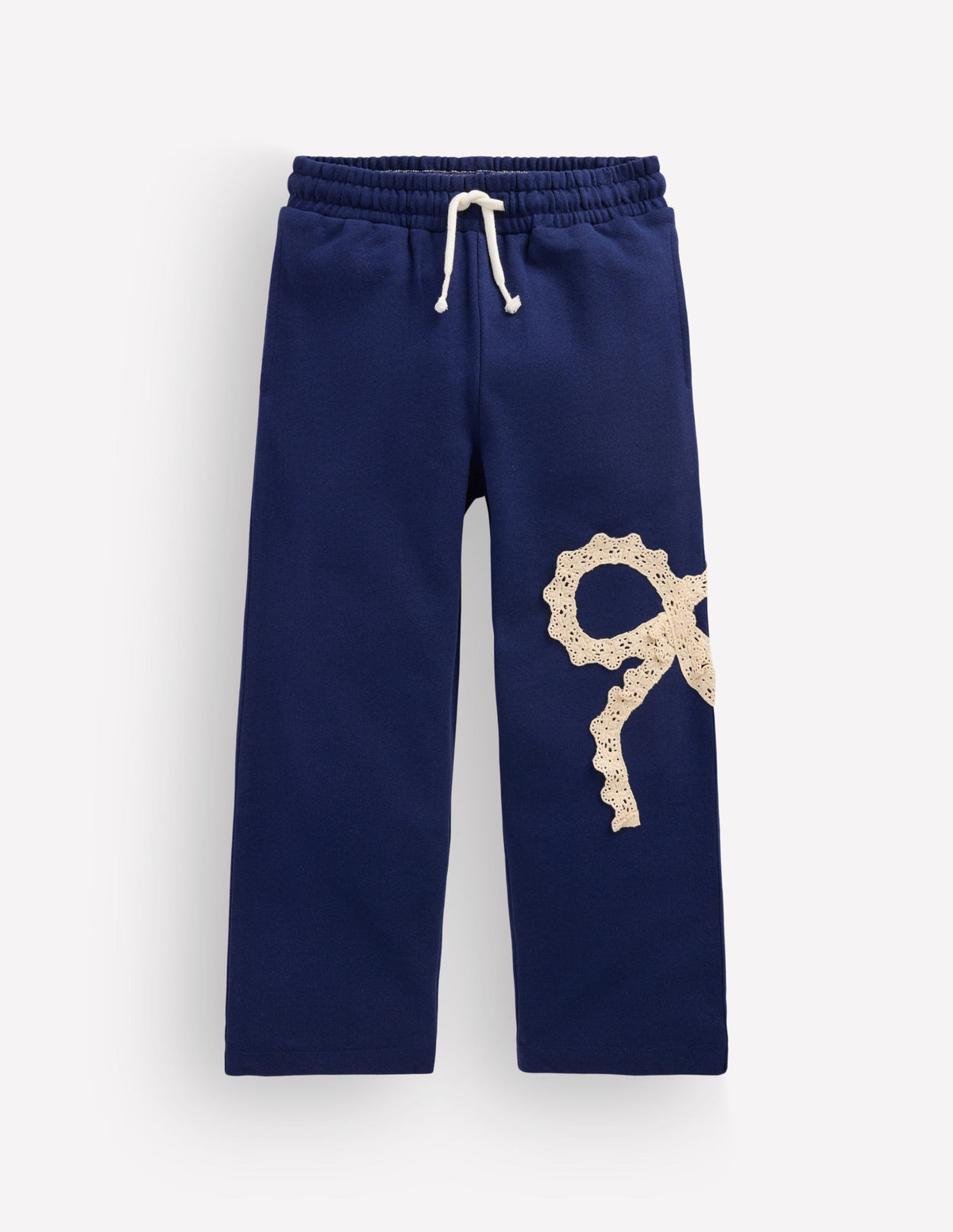 Bobbie Appliqué Joggers-Navy Bow-1