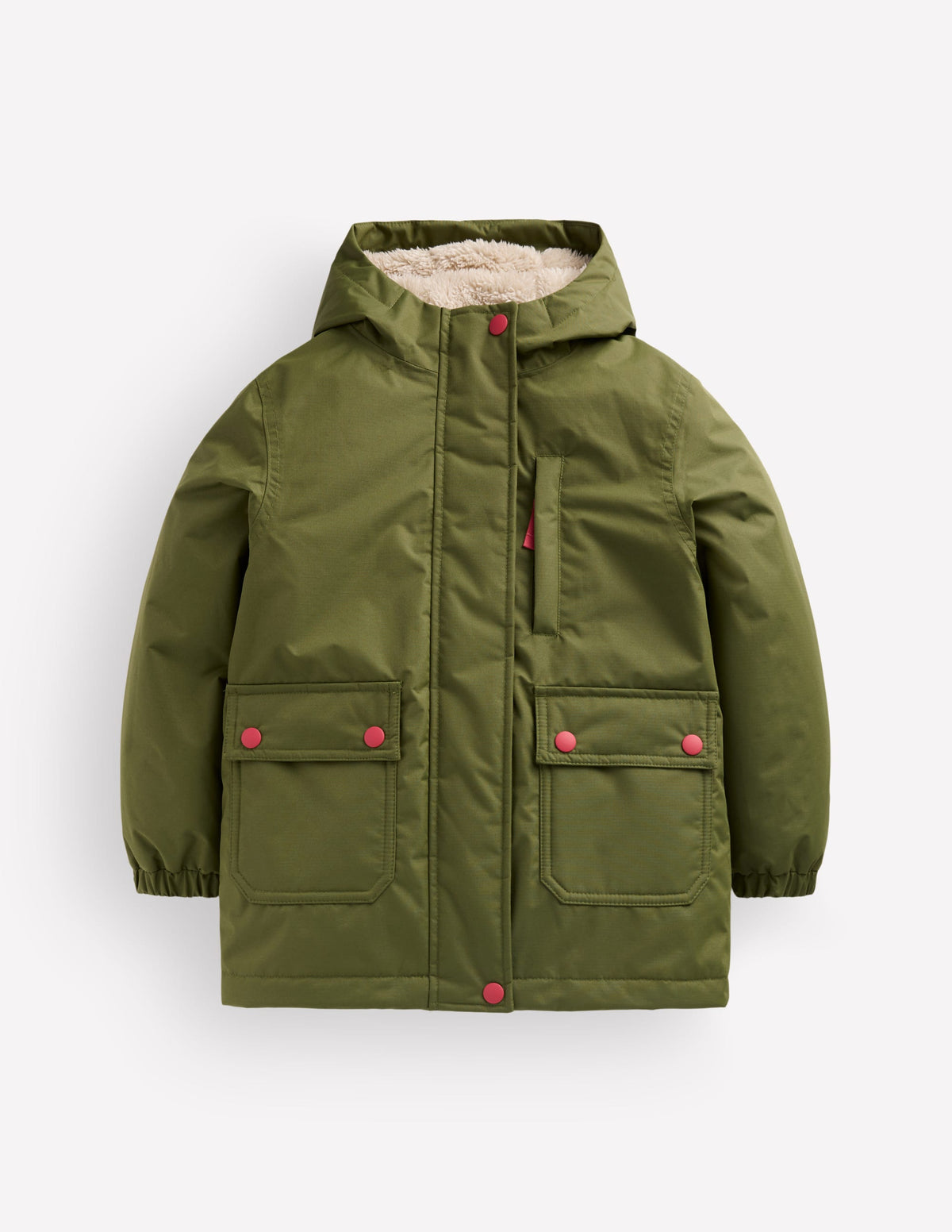 4-in-1 Waterproof Coat-Olive-1