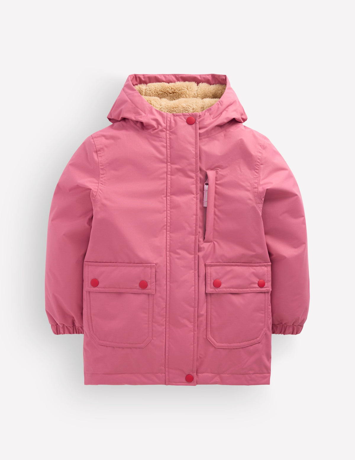 4-in-1 Waterproof Coat-Pink Heather - Image 11