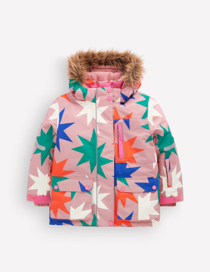 All-Weather Waterproof Coat-Multi Colour Star