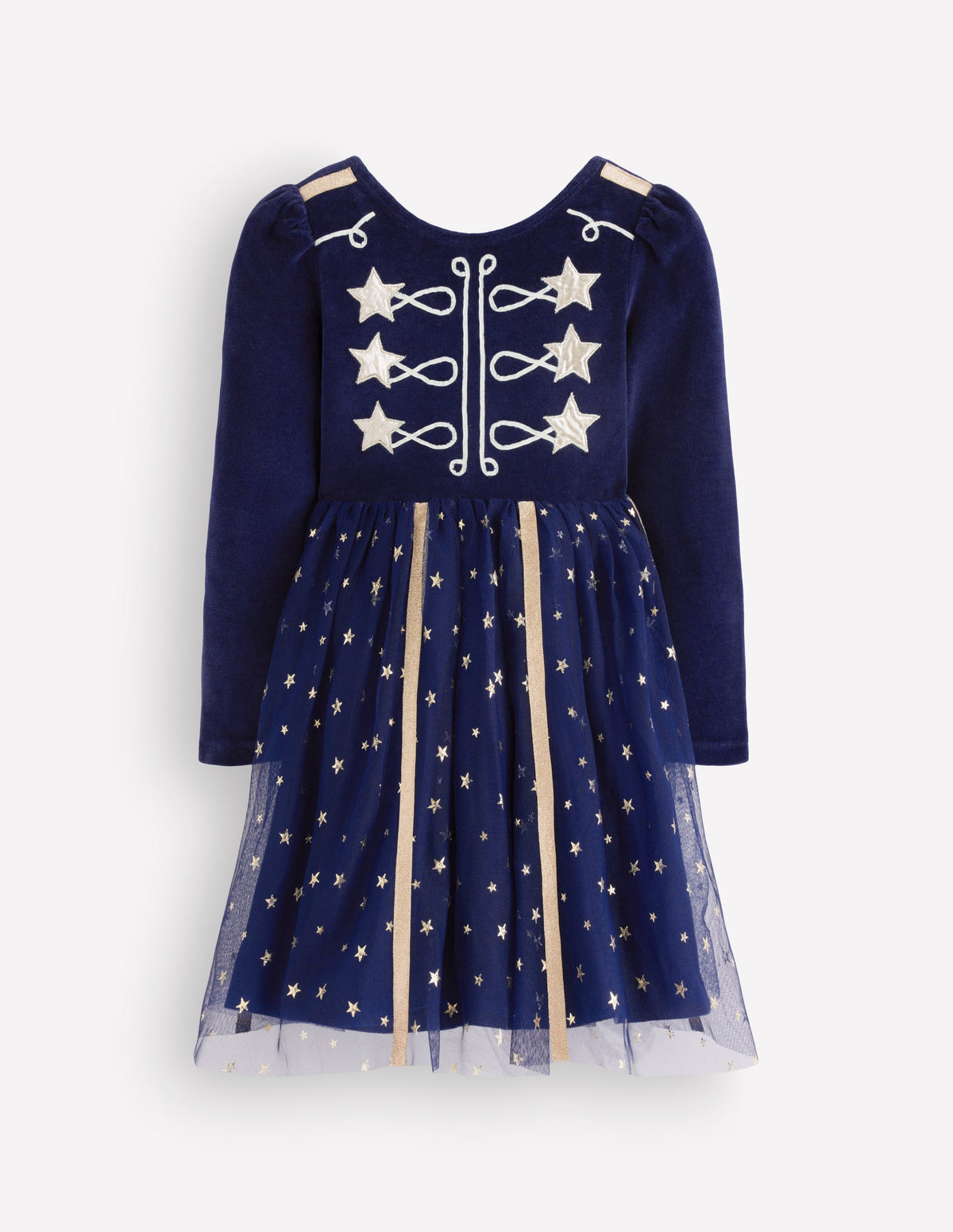 Aurora Appliqué Tulle Dress-Navy Circus Star-2