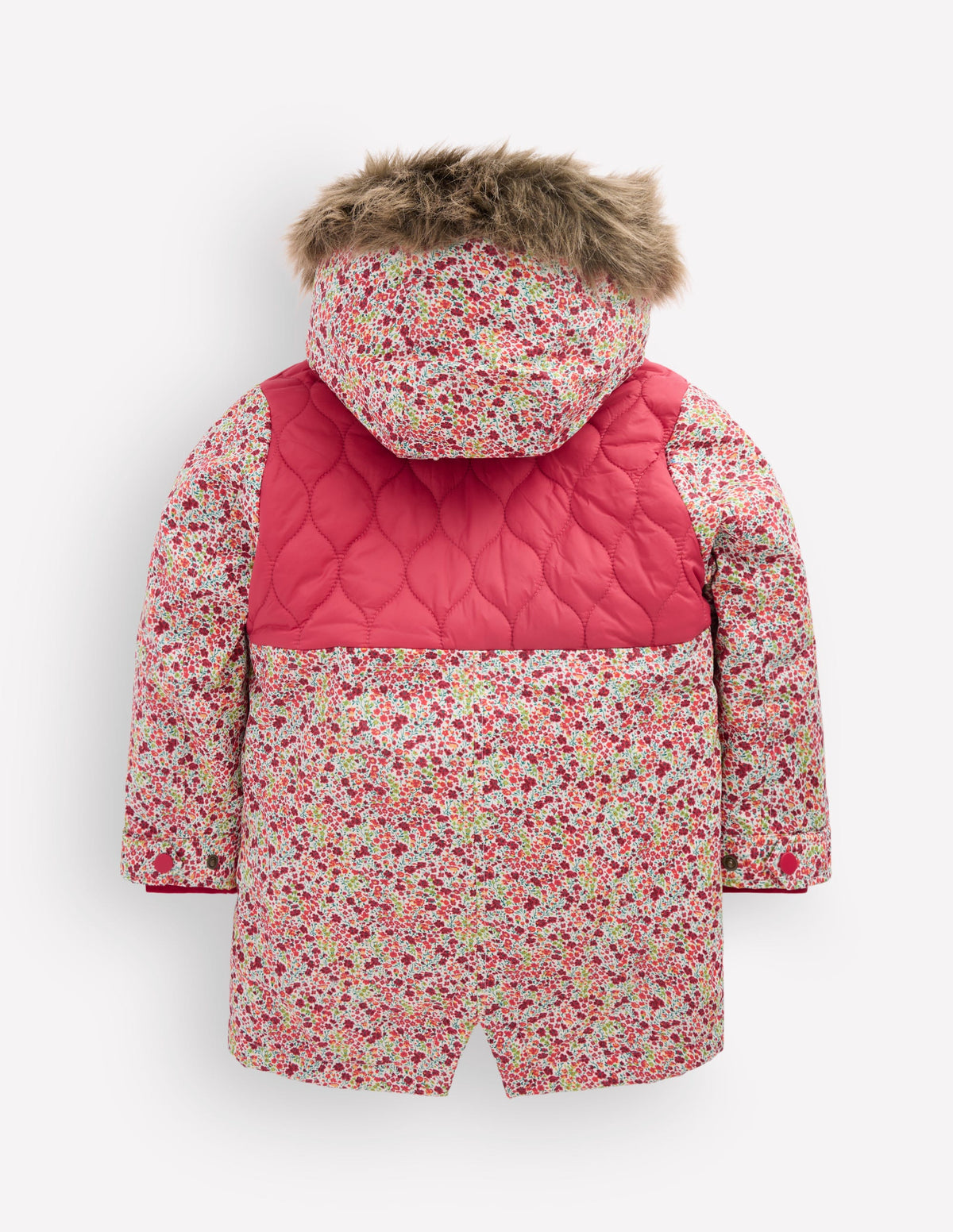 Joni Quilted Parka Coat-Floral - Image 2