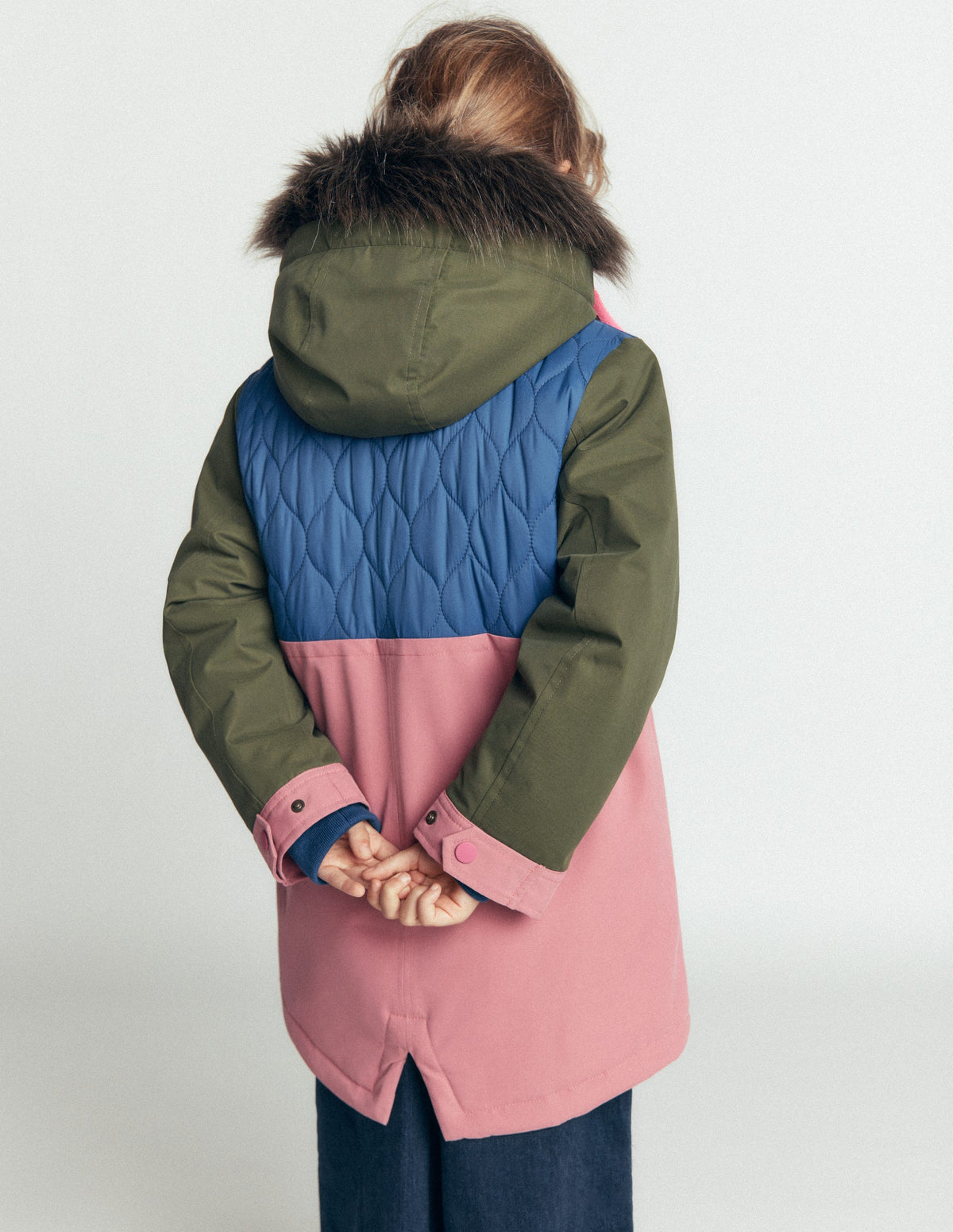 Joni Quilted Parka Coat-Multi Colourblock-4