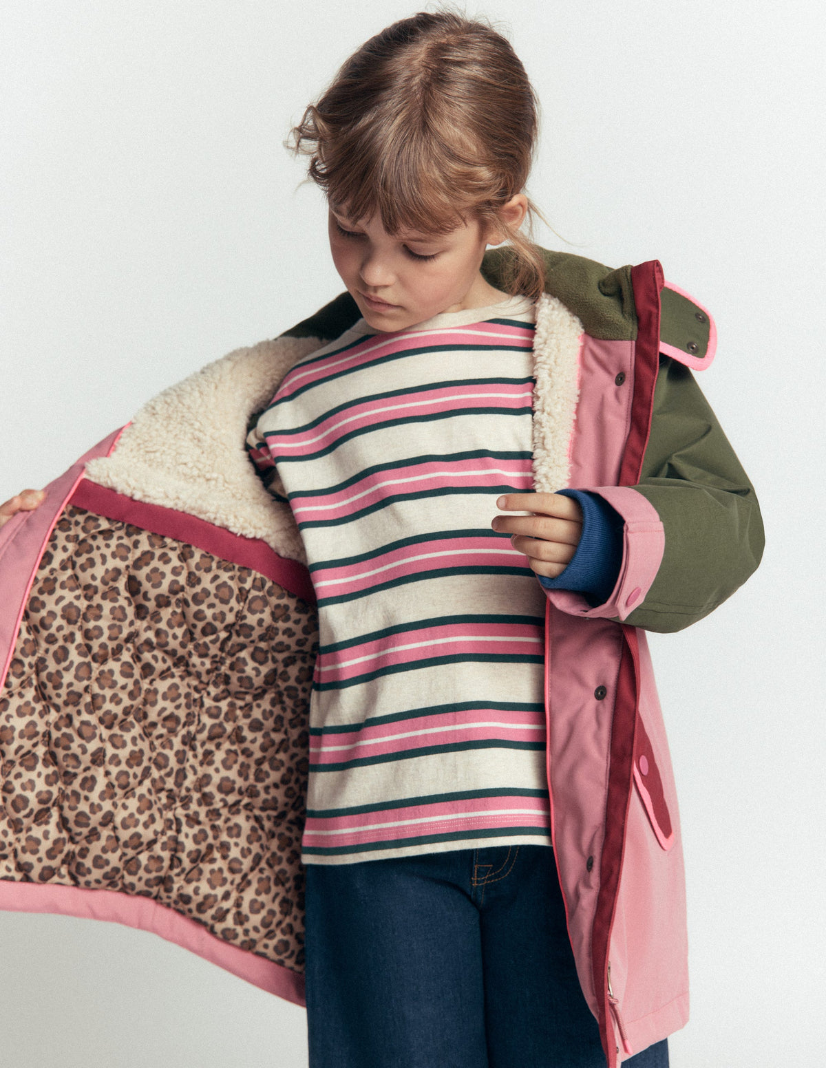 Joni Quilted Parka Coat-Multi Colourblock - Image 6