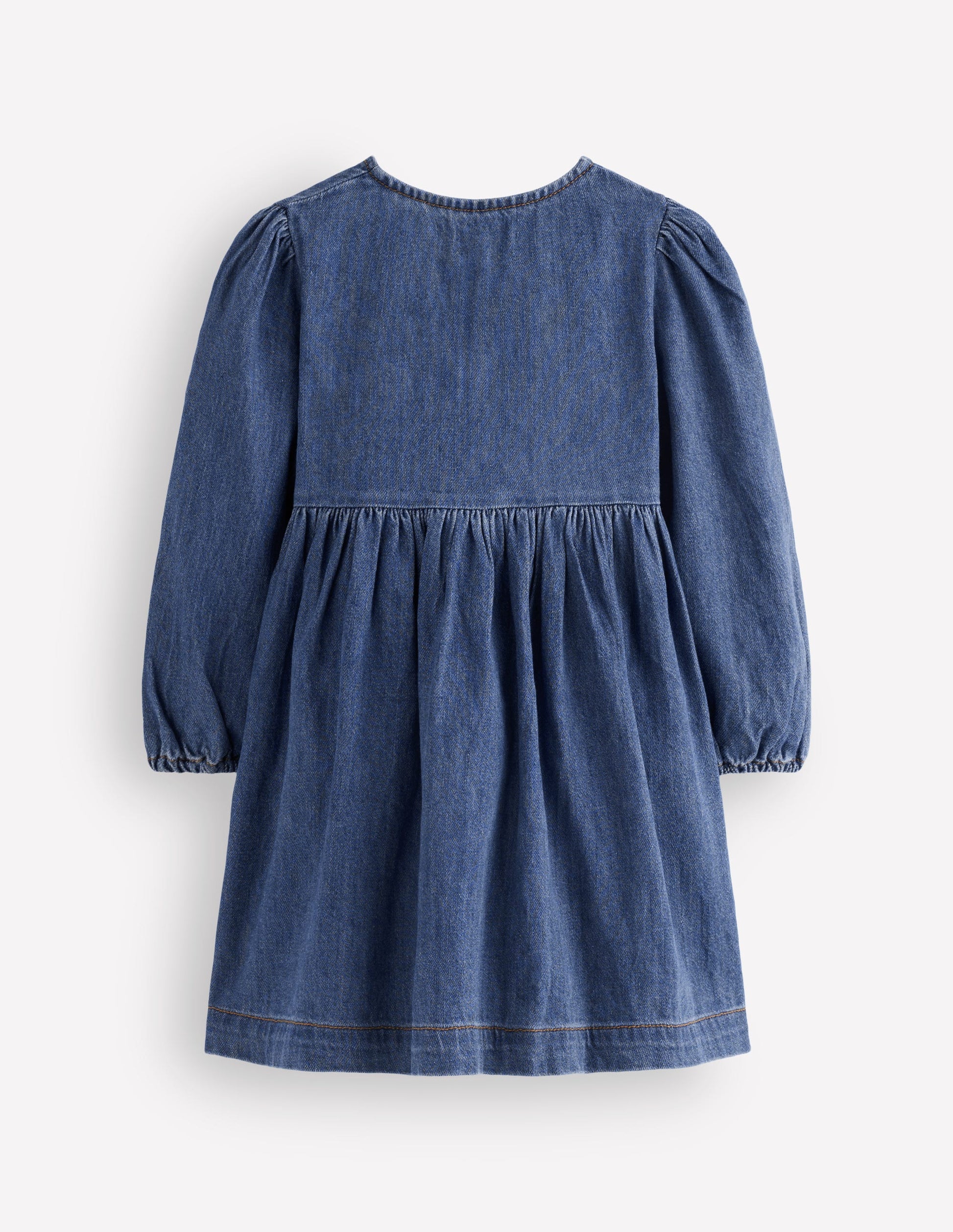 Norah Button-through Bow Dress-Mid Vintage-2