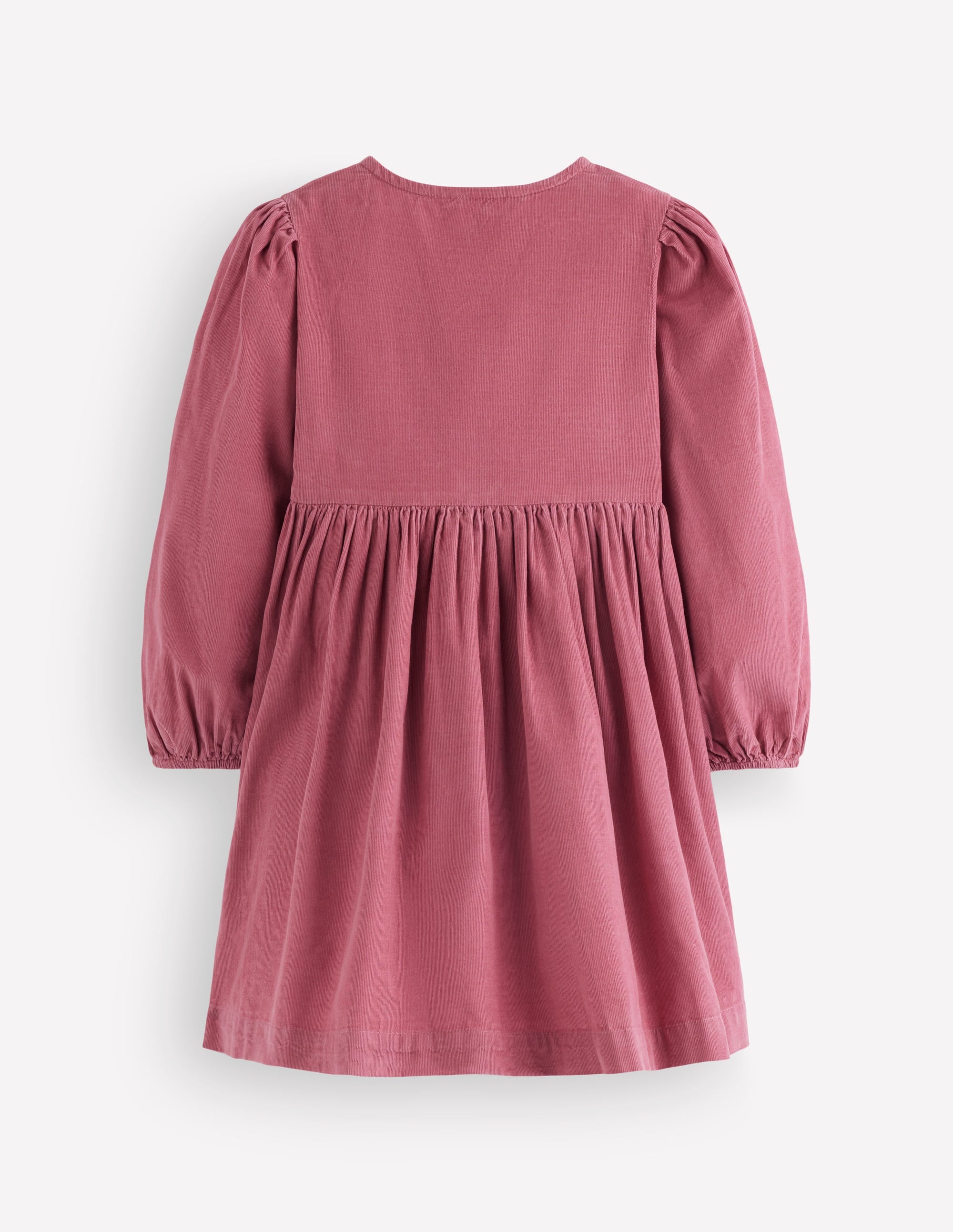 Norah Button-through Bow Dress-Pink Heather - Image 3