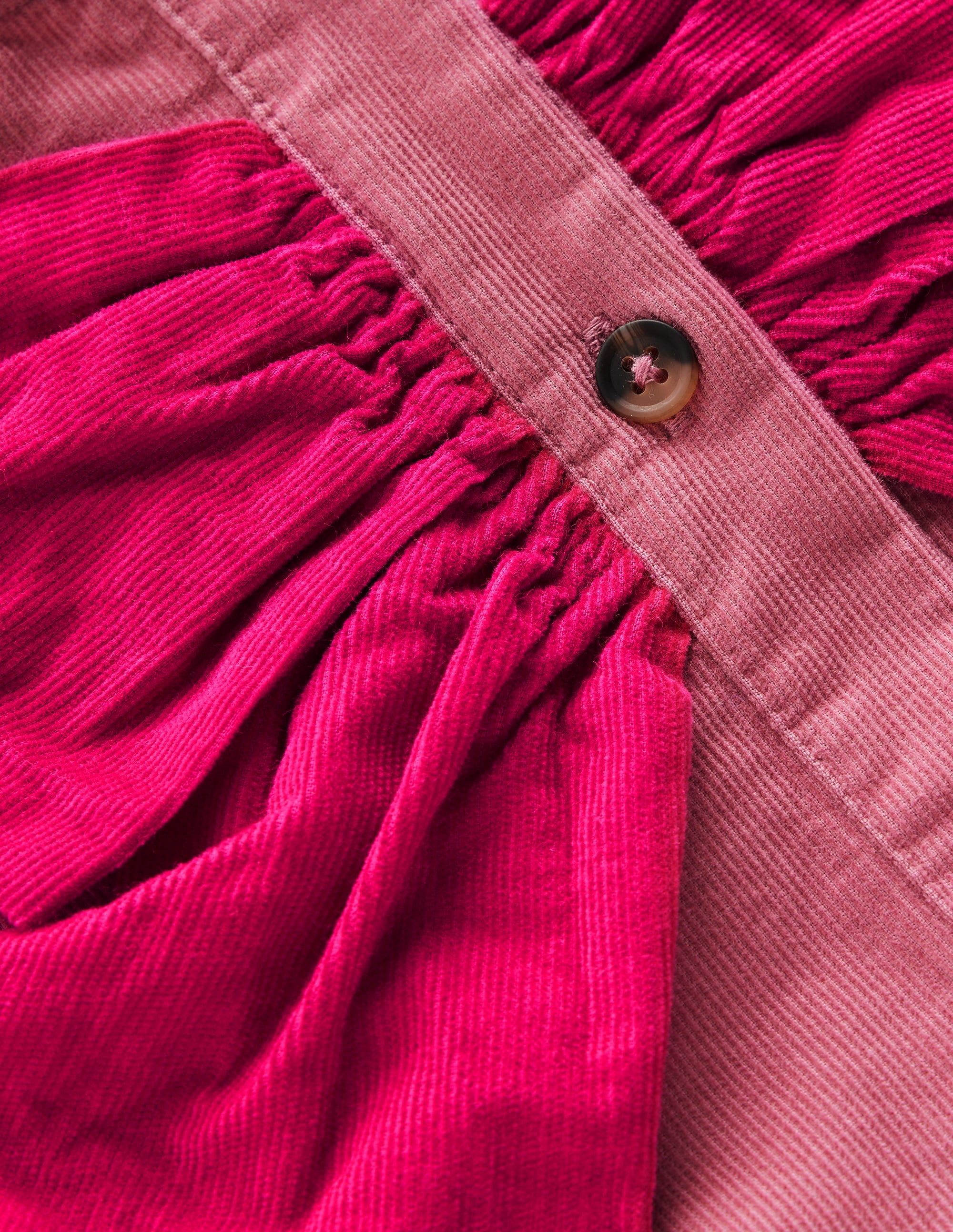 Norah Button-through Bow Dress-Pink Heather - Image 4