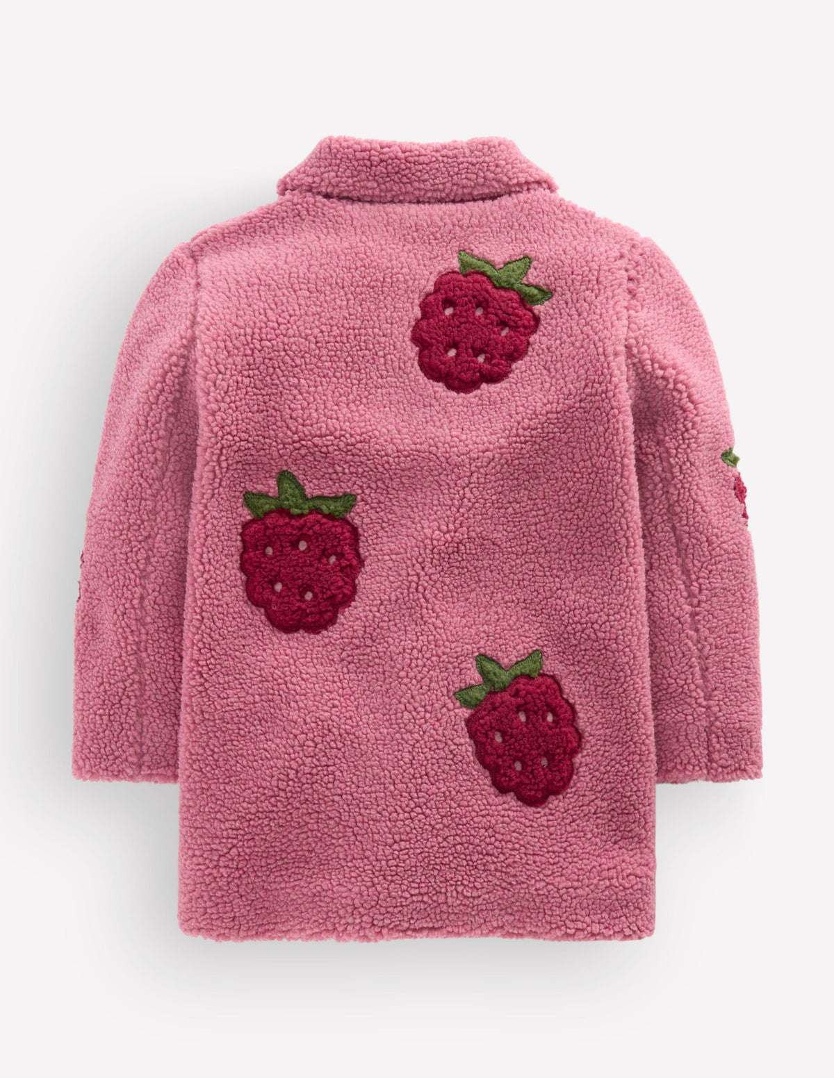 Borg Interest Jacket-Pink Raspberries - Image 3