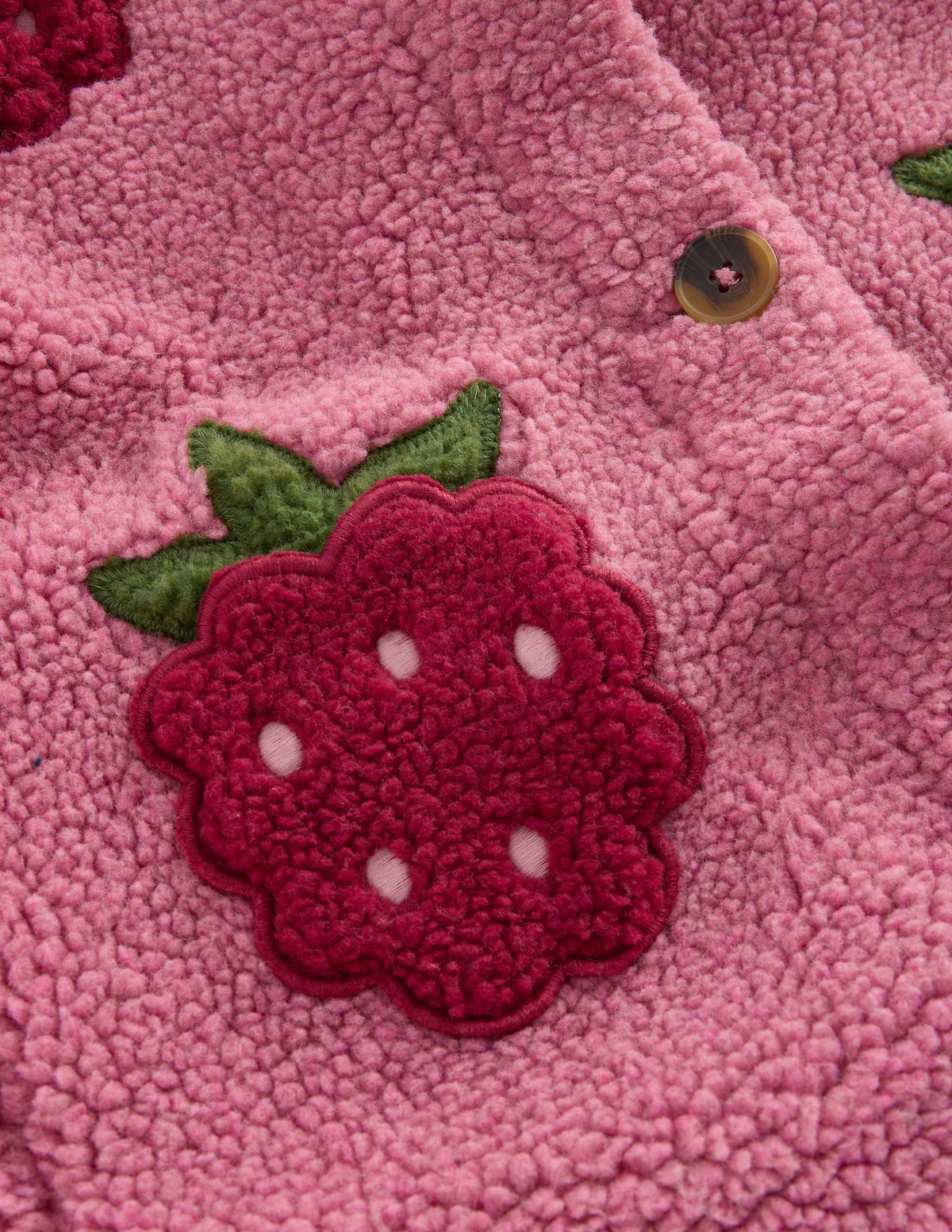 Borg Interest Jacket-Pink Raspberries - Image 4