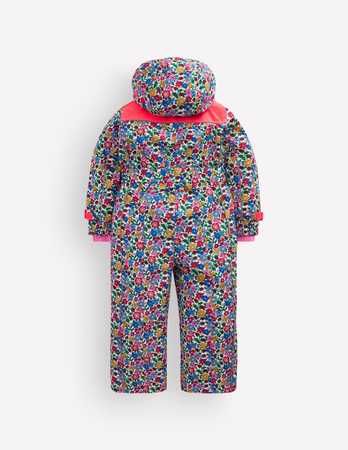 All-Weather Ski All-In-One-Neon Pink Ditsy Floral-2