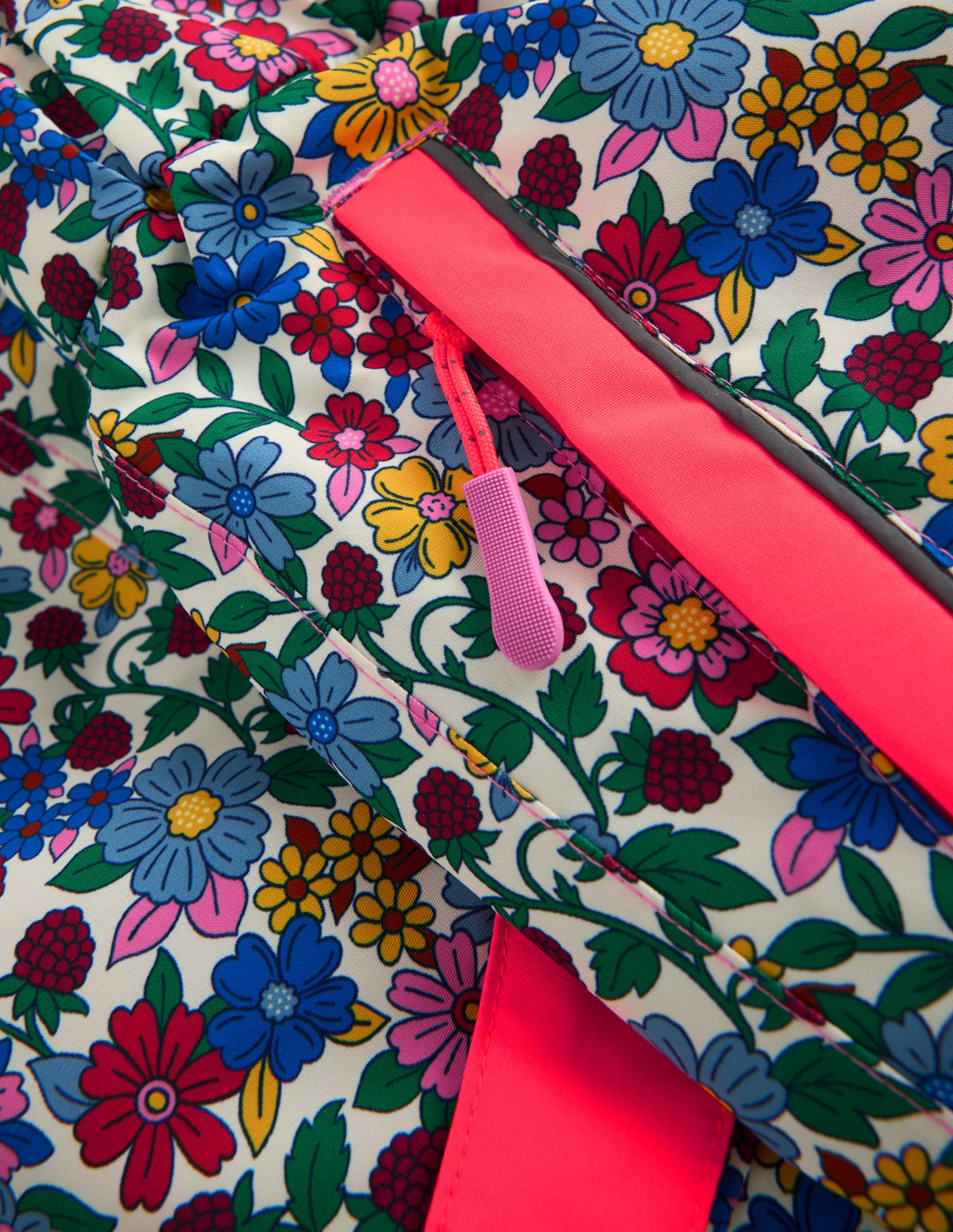 All-Weather Ski All-In-One-Neon Pink Ditsy Floral-3