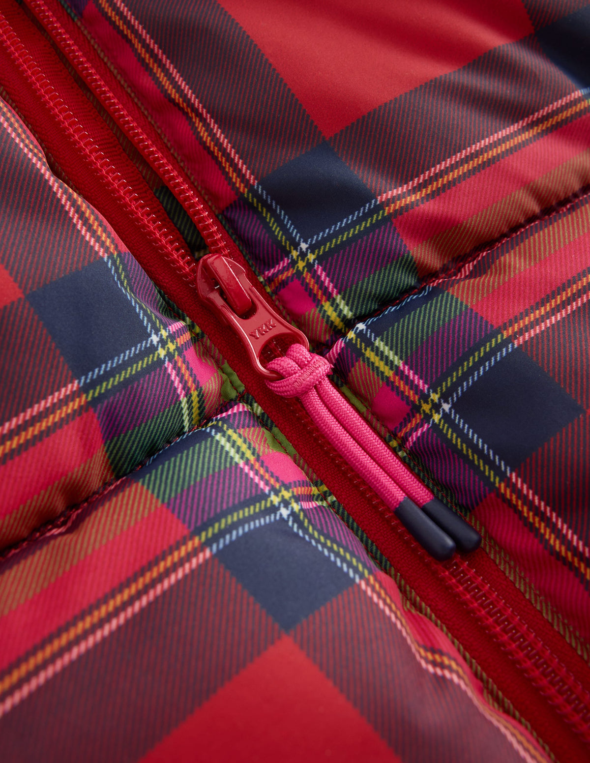 Fun Padded Coat-Red Check-2