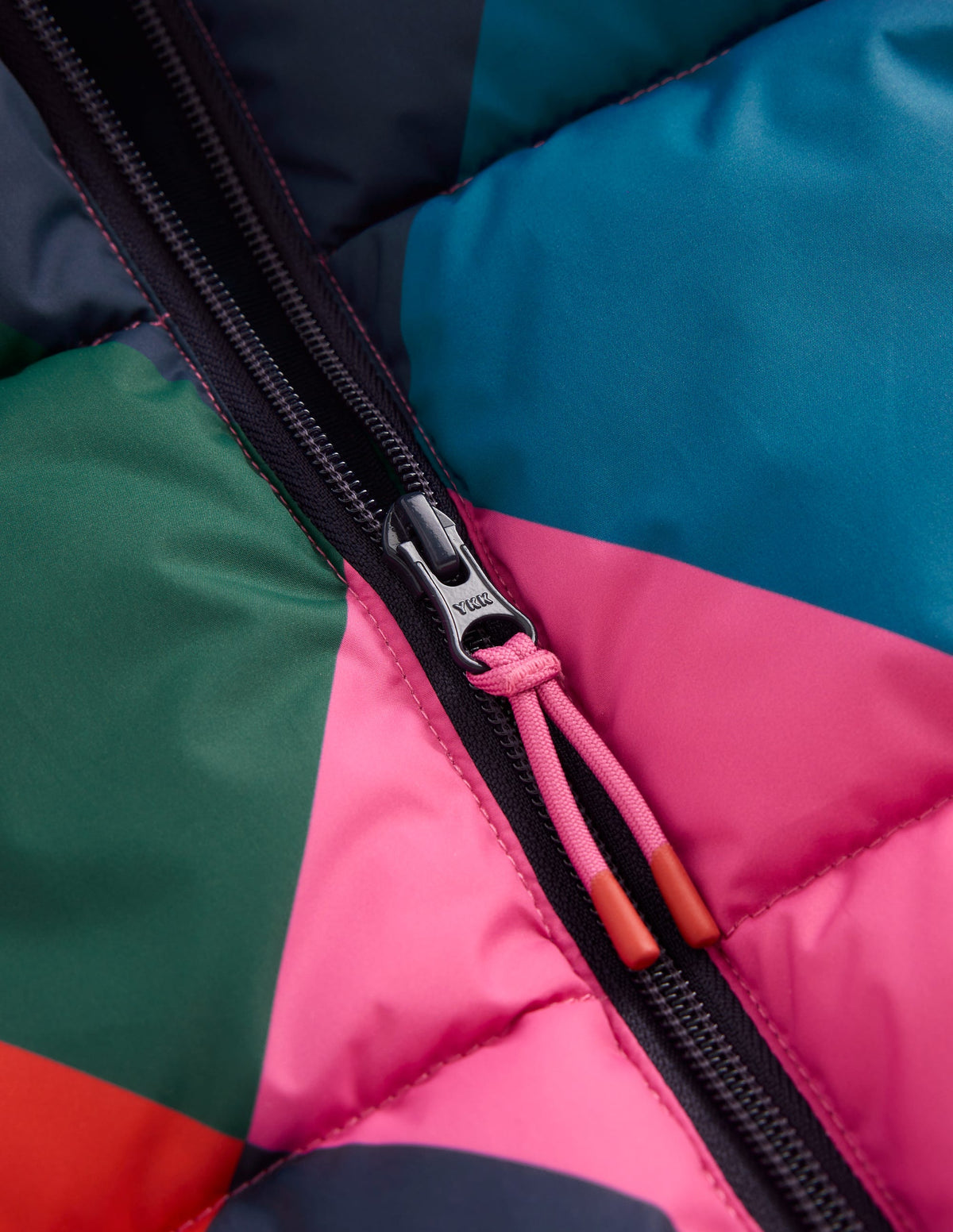 Fun Padded Coat-Multi Argyle-4